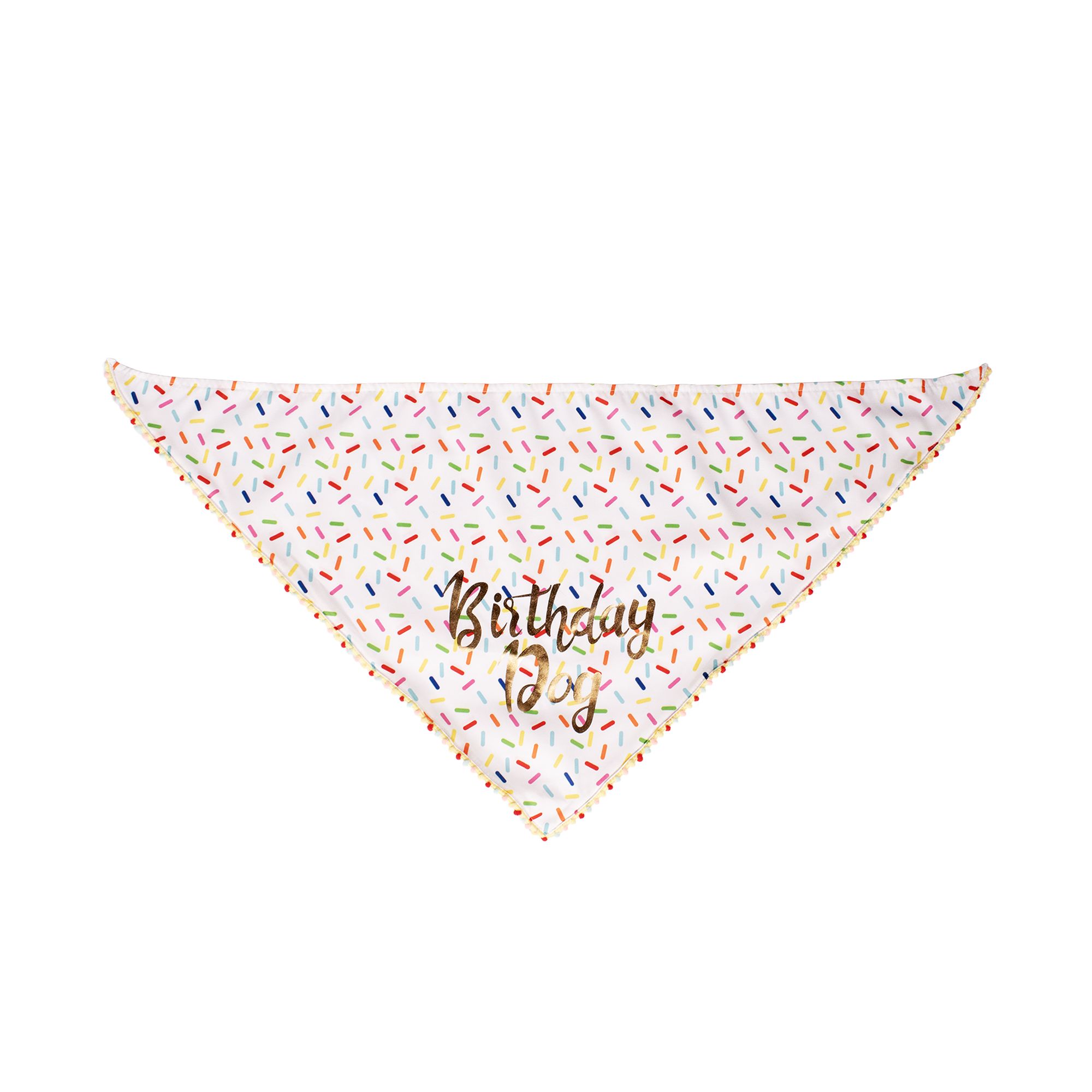 Celebrations Buttons and Bones Birthday Sprinkle Bandana, size: Large/XL | PetSmart
