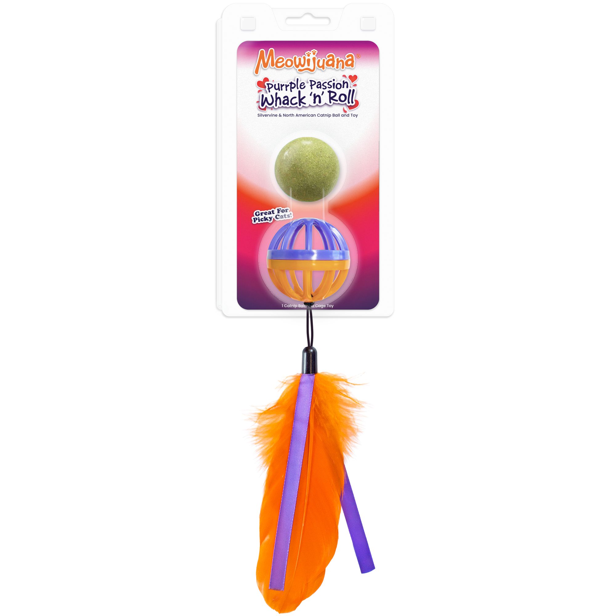 Meowijuana Mewoijuana Purple Pashion Whack N Roll Cat Toy | PetSmart