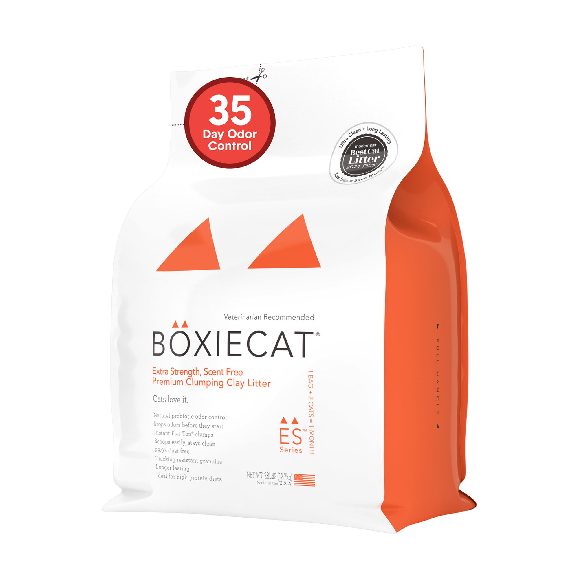 Boxiecat Extra Strength Clumping Clay Cat Litter, Multi-Cat, Low Dust, No Tracking, size: 28 lbs | PetSmart