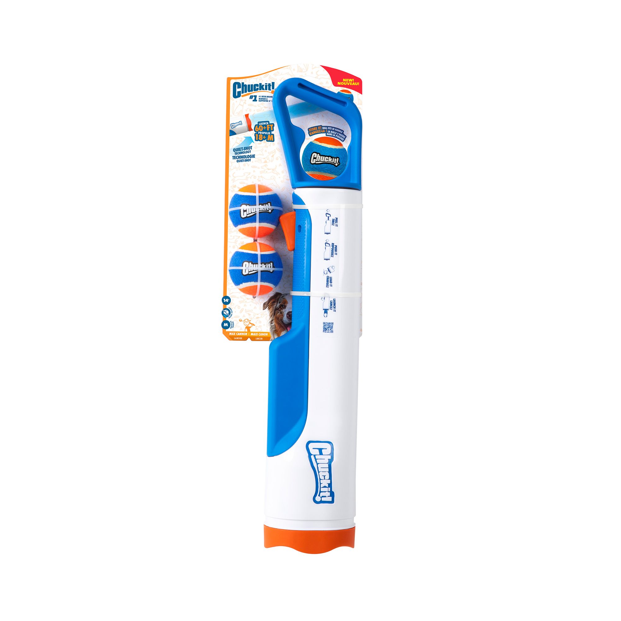 Chuckit! Ultra Cannon-Enhanced Automatic Ball Launcher Dog Toy | PetSmart