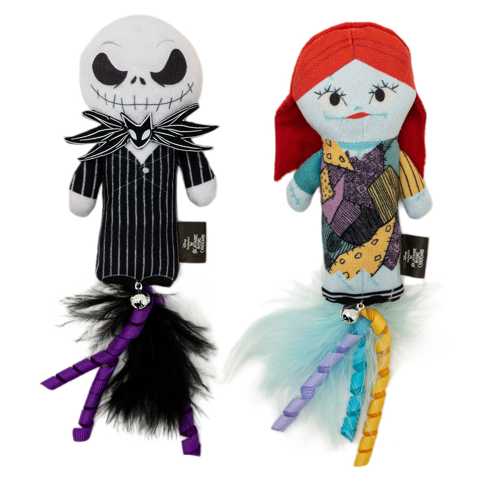 GMASON Disney Tim Burton's The Nightmare Before Christmas Jack and Sally Plush with Fethers Cat Toy | PetSmart