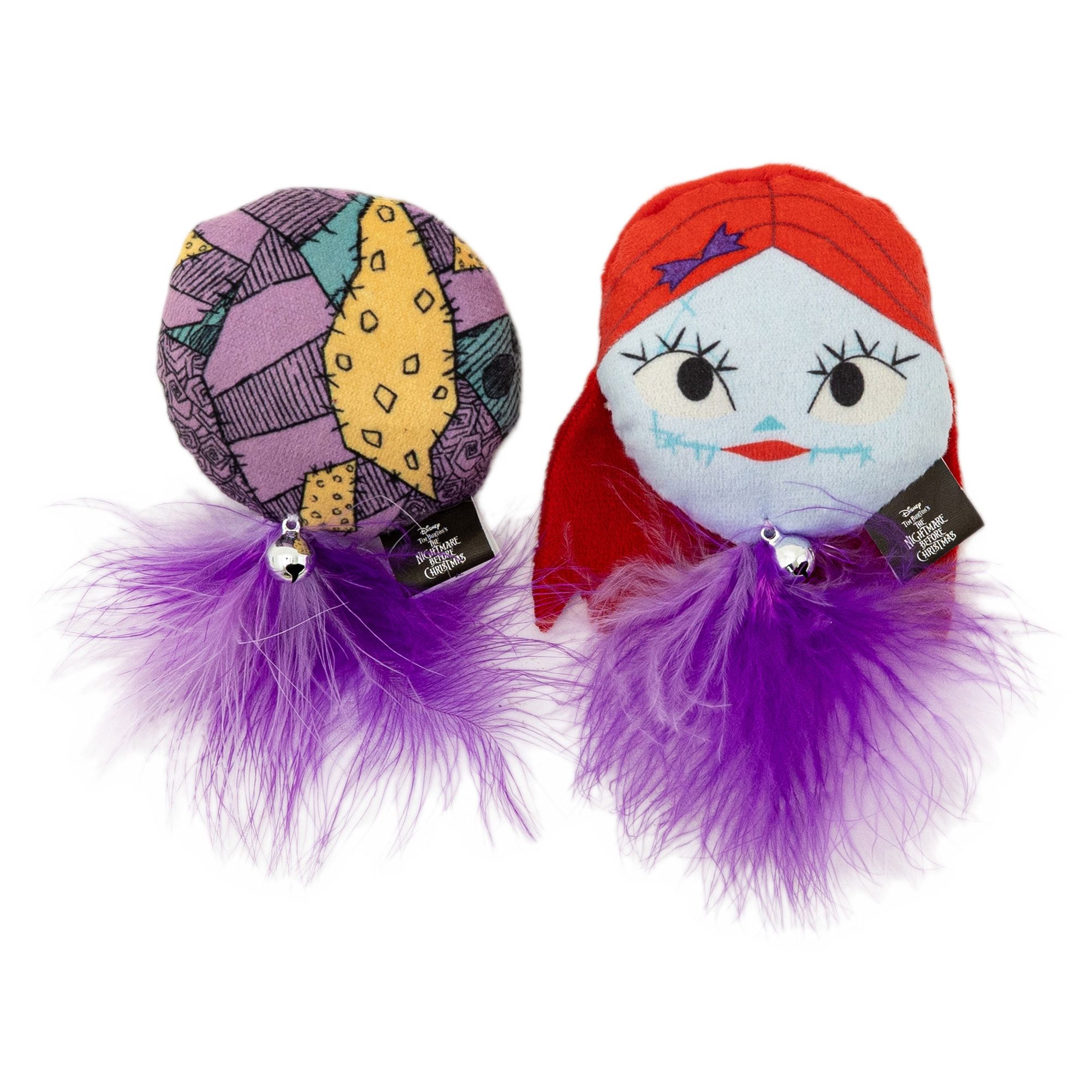 GMASON Disney Tim Burton's The Nightmare Before Christmas Sally Plush Ball Cat Toy 2-Pack | PetSmart
