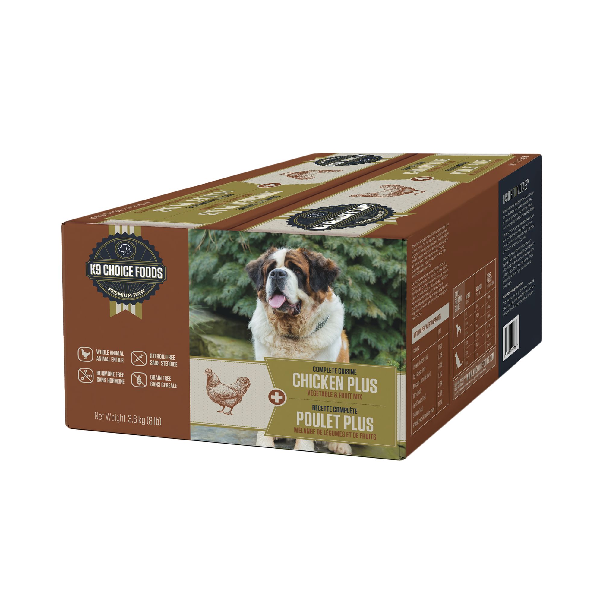 K9 Choice Plus Fresh Frozen Dog Food, Chicken Flavor, size: 8 lbs | PetSmart