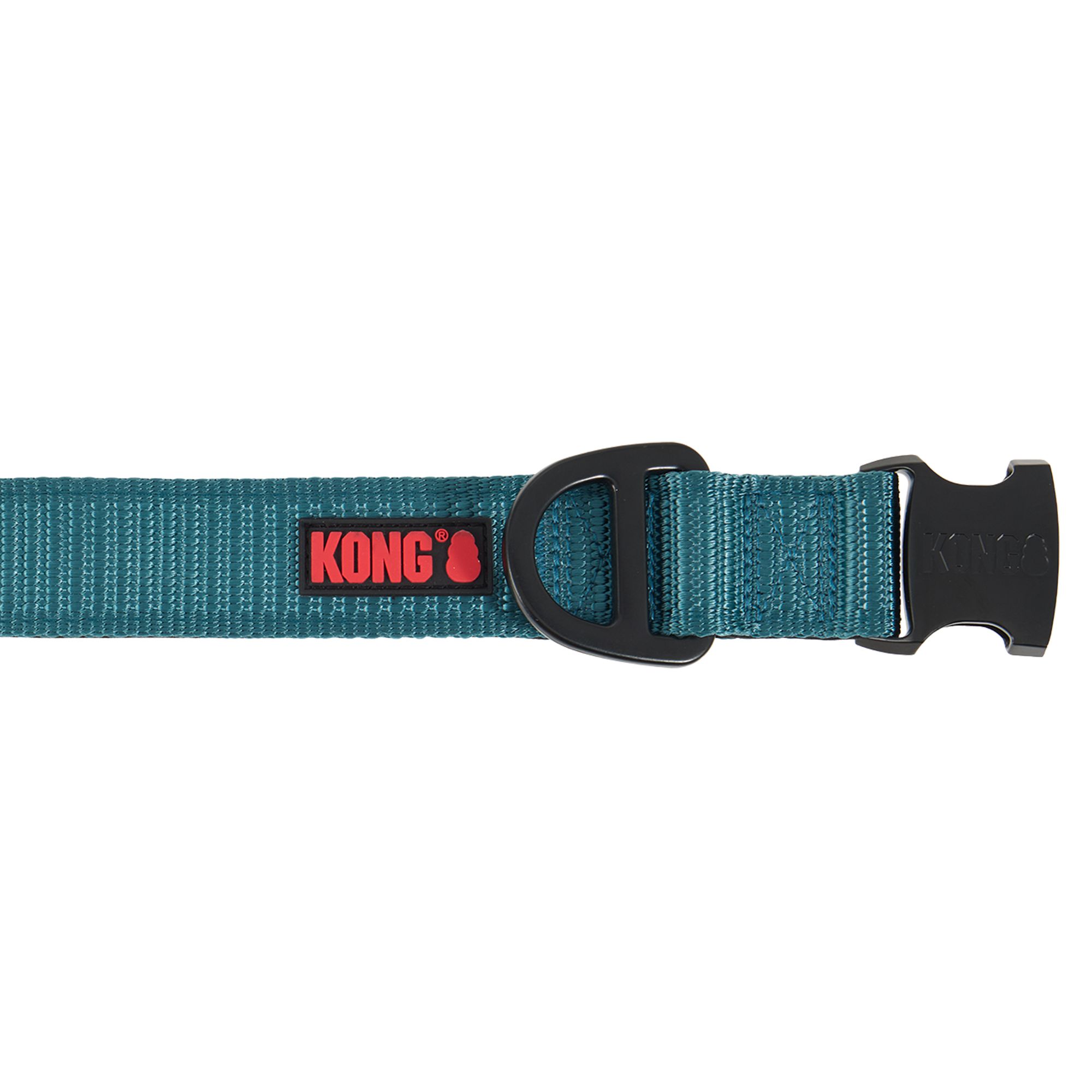 KONG Chew Resistant Adjustable Nylon Dog Collar Color and Size Vary in Teal, size: Large | PetSmart