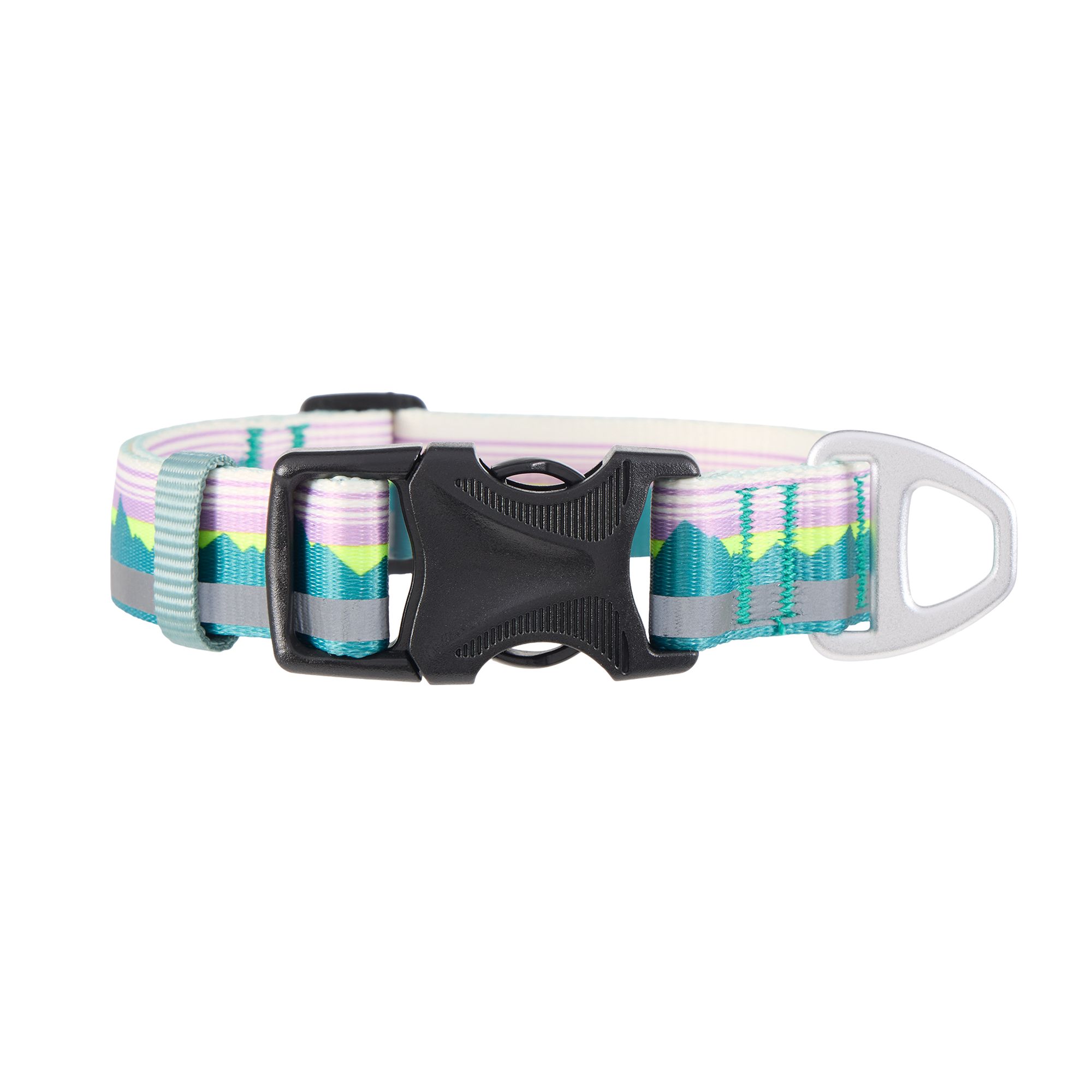 Arcadia Trail Lightweight Dog Collar, Landscape, Ultra Reflective Material for Nighttime Visibility in Sage, size: Large | PetSmart