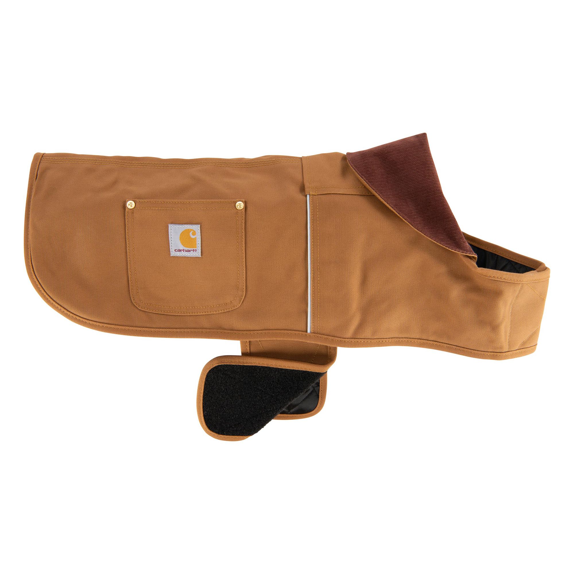 Carhartt Dog Chore Coat, Firm Duck Insulated, Durable Weather Resistant Jacket Color and Size Varies in Brown, size: Small | PetSmart