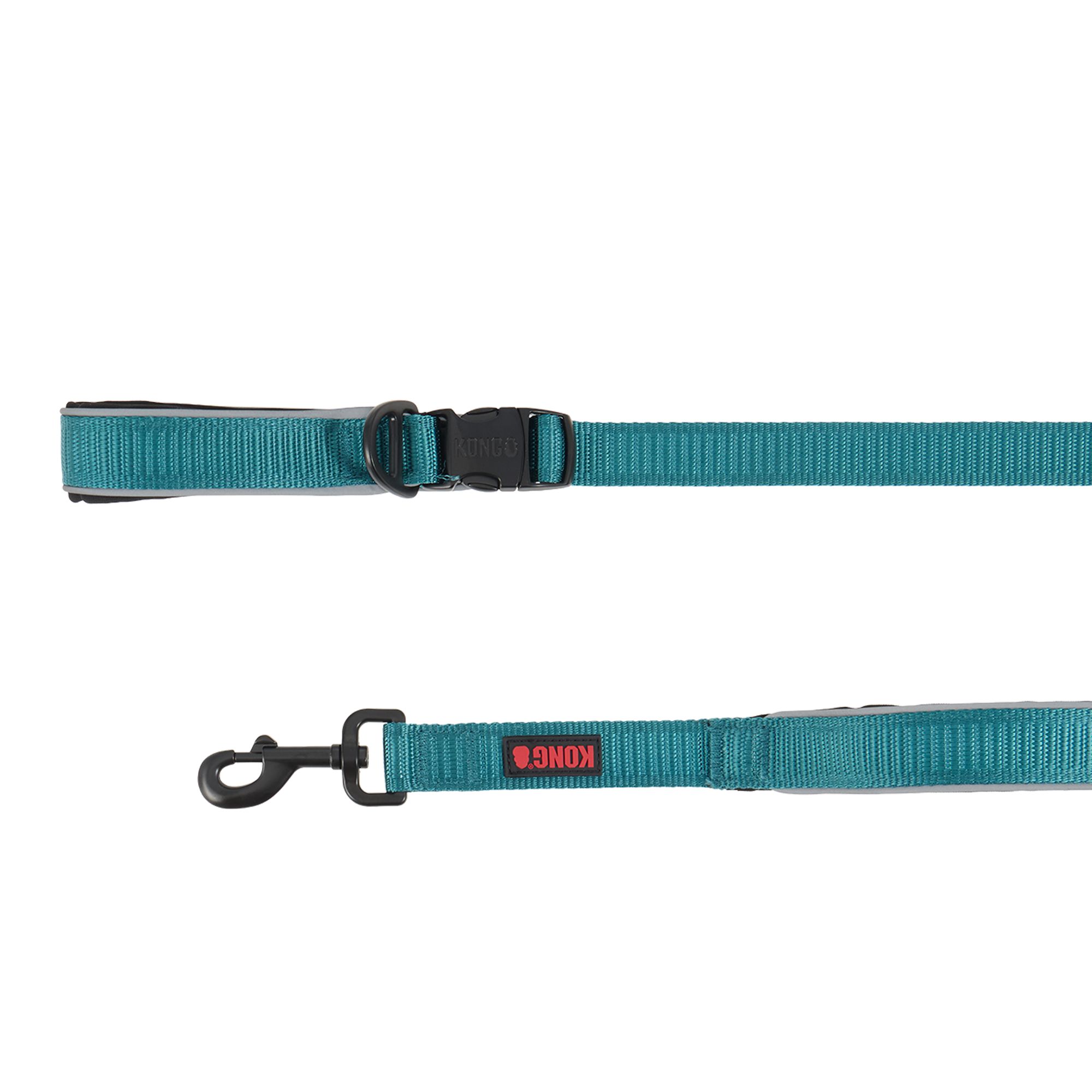 KONG Bungee, Shock Absorbing, Hands-Free, Dog Leash, 6-ft long, Color Varies in Teal | PetSmart