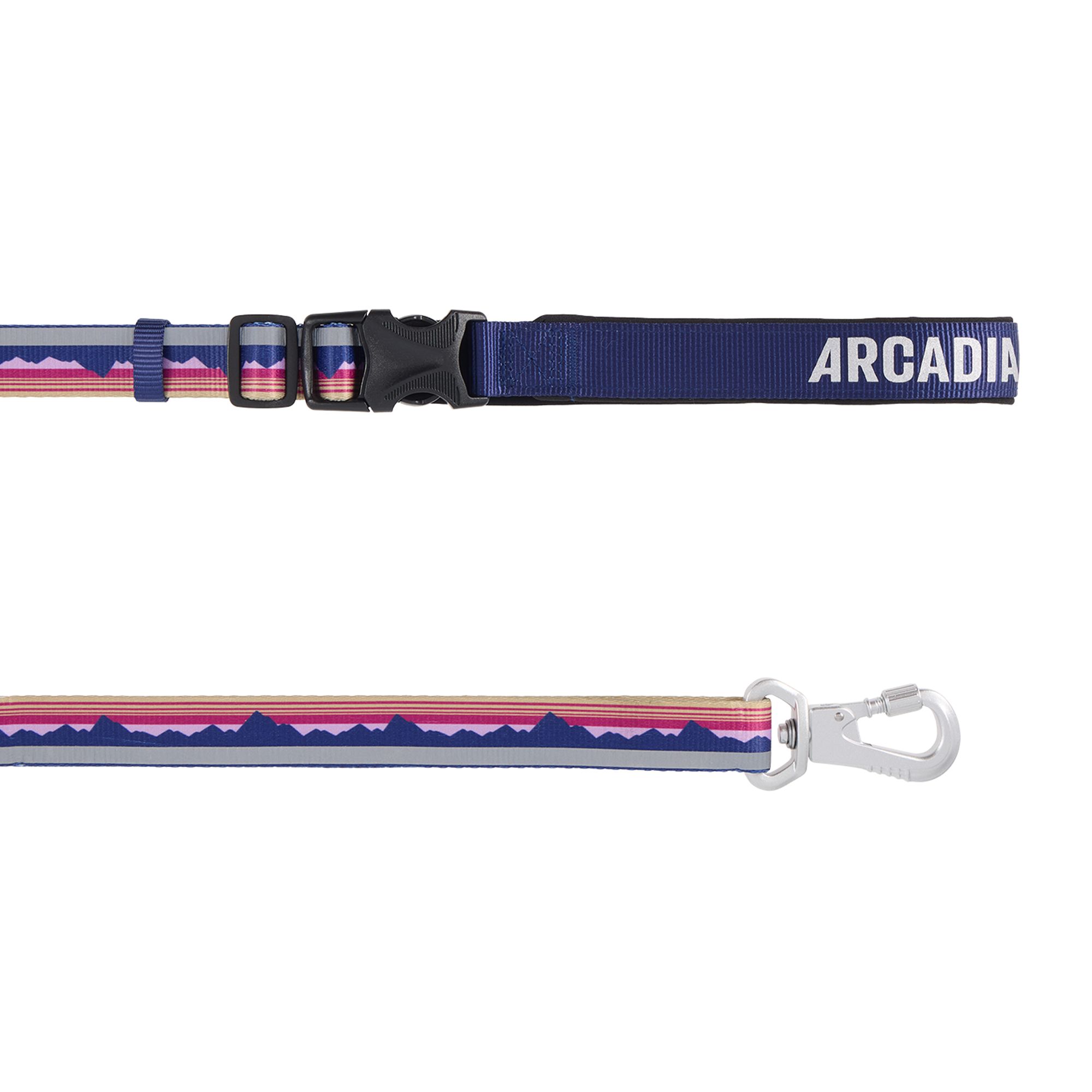 Arcadia Trail Lightweight Dog Leash Reflective Elements for Nighttime Visibility in Berry | PetSmart