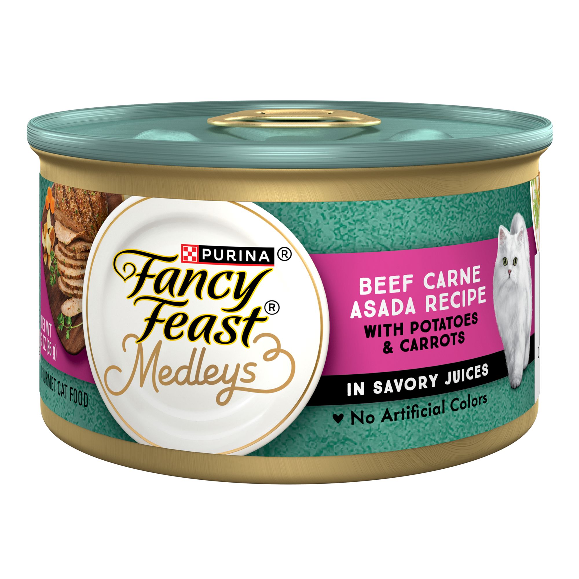 Fancy Feast Medleys Adult Wet Cat Food - 3 oz, Flavor: Beef | PetSmart