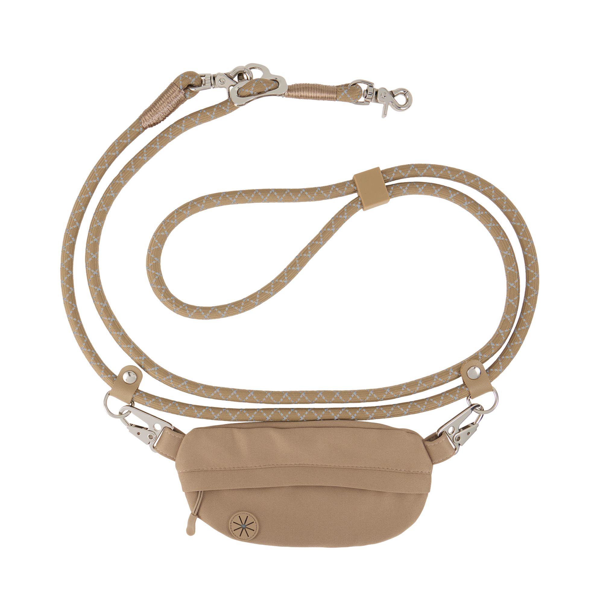 Top Paw Multi-Wear Dog Leash with Pouch, Walking Dog Leash in Tan | PetSmart