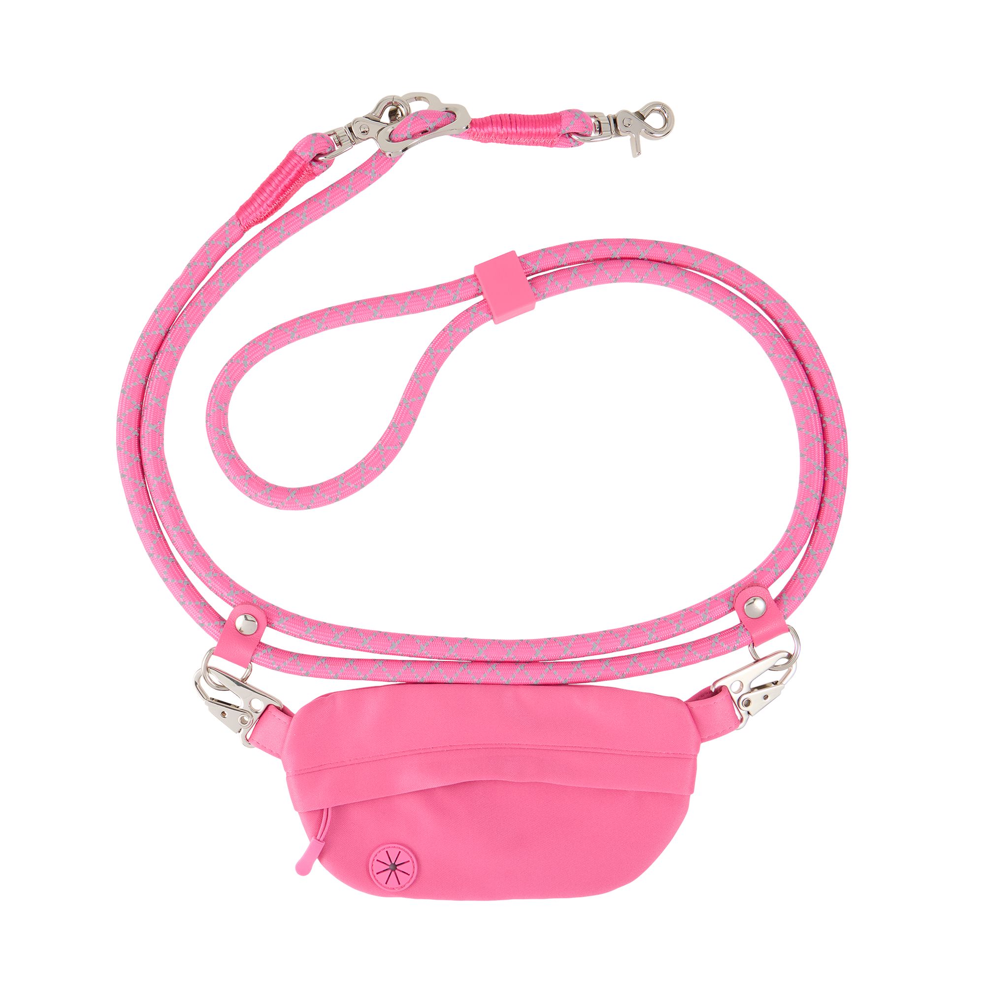 Top Paw Multi-Wear Dog Leash with Pouch, Walking Dog Leash in Pink | PetSmart