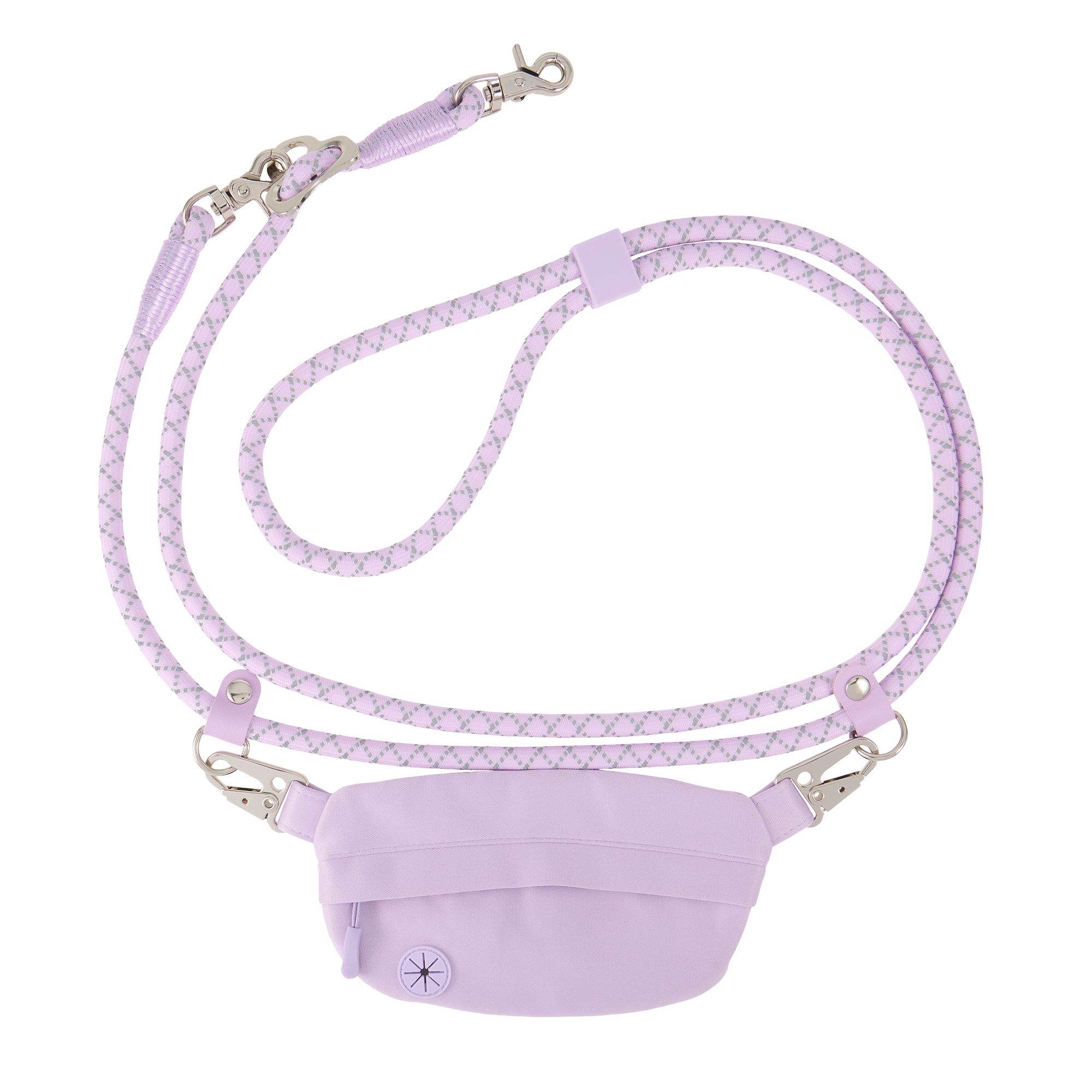 Top Paw Multi-Wear Dog Leash with Pouch, Walking Dog Leash in Lavender | PetSmart