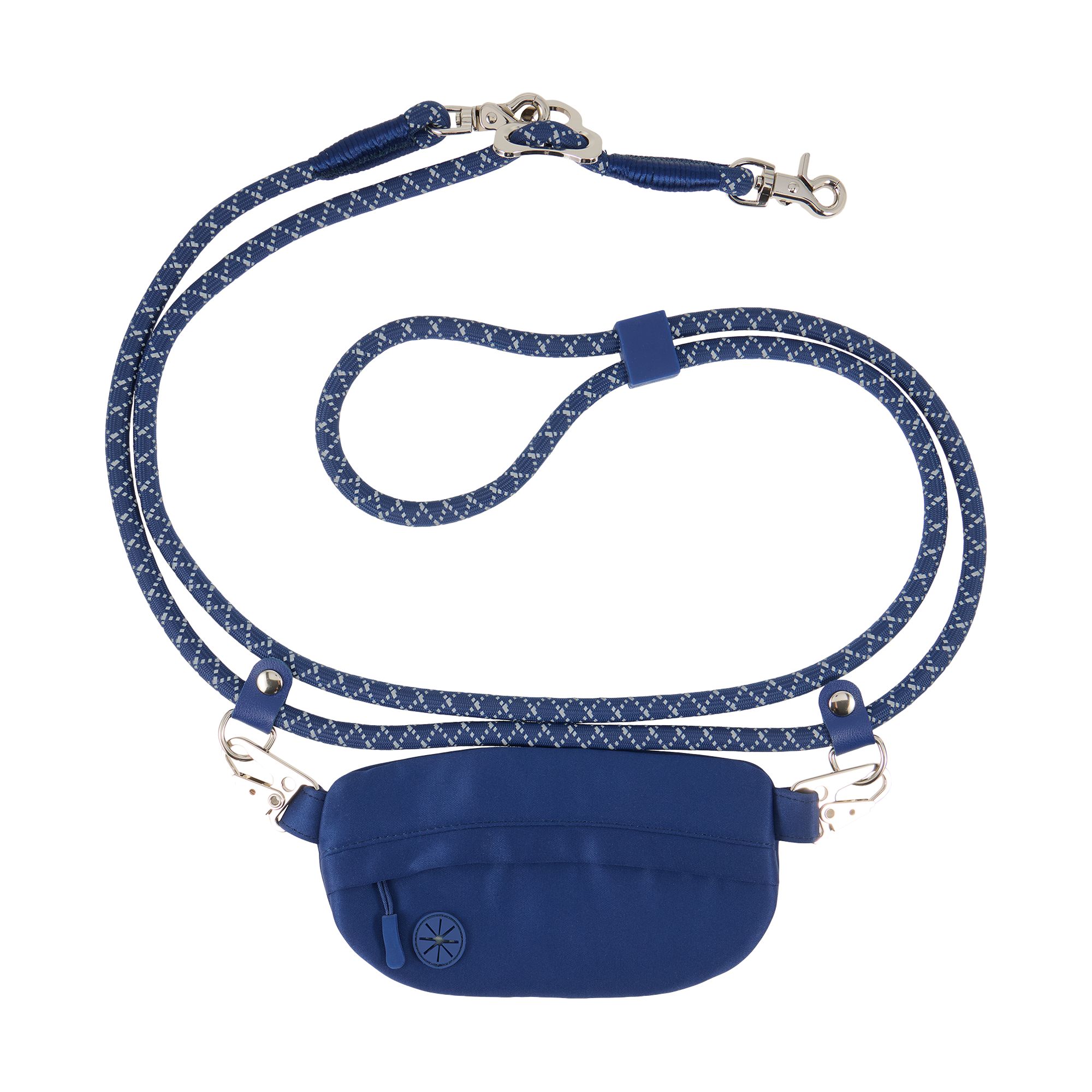 Top Paw Multi-Wear Dog Leash with Pouch, Walking Dog Leash in Navy | PetSmart