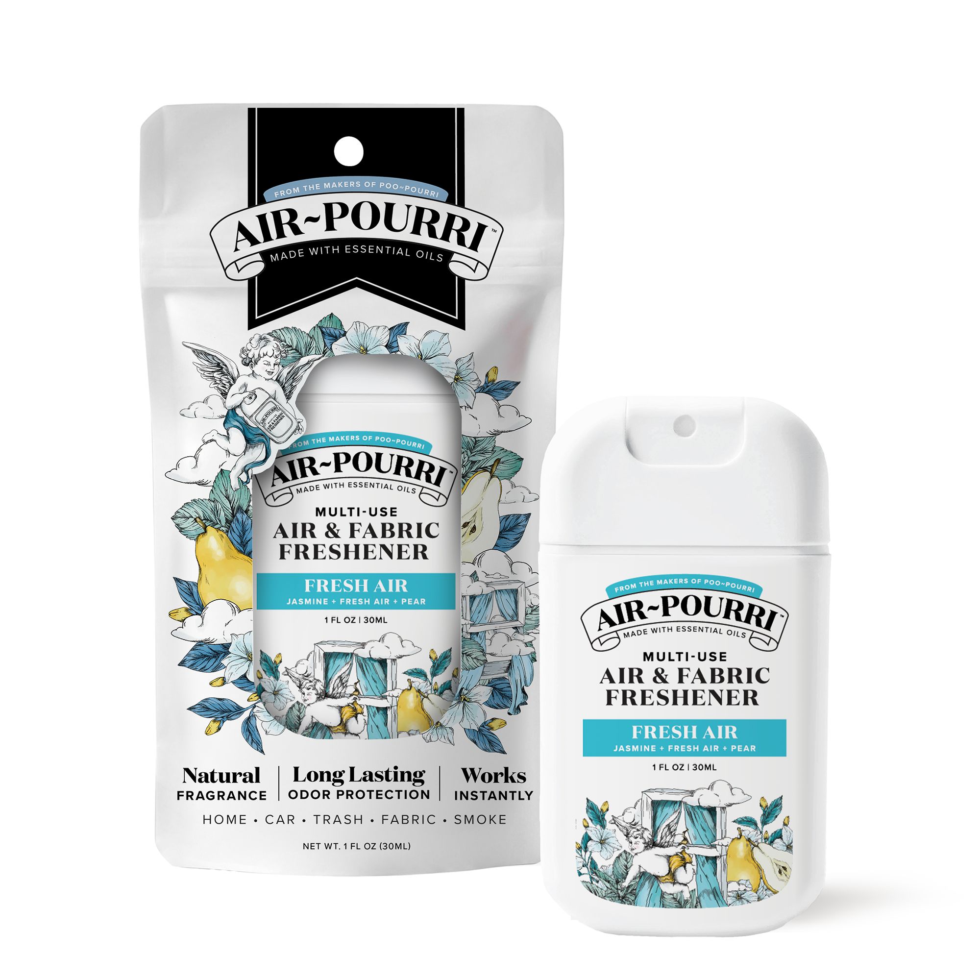 Pet-Pourri Air-Pourri Multi-Use Air And Fabric Freshener W/ Plant Derived Formula, Jasmine Pear Scent- 1 oz, Size: Fl oz | PetSmart