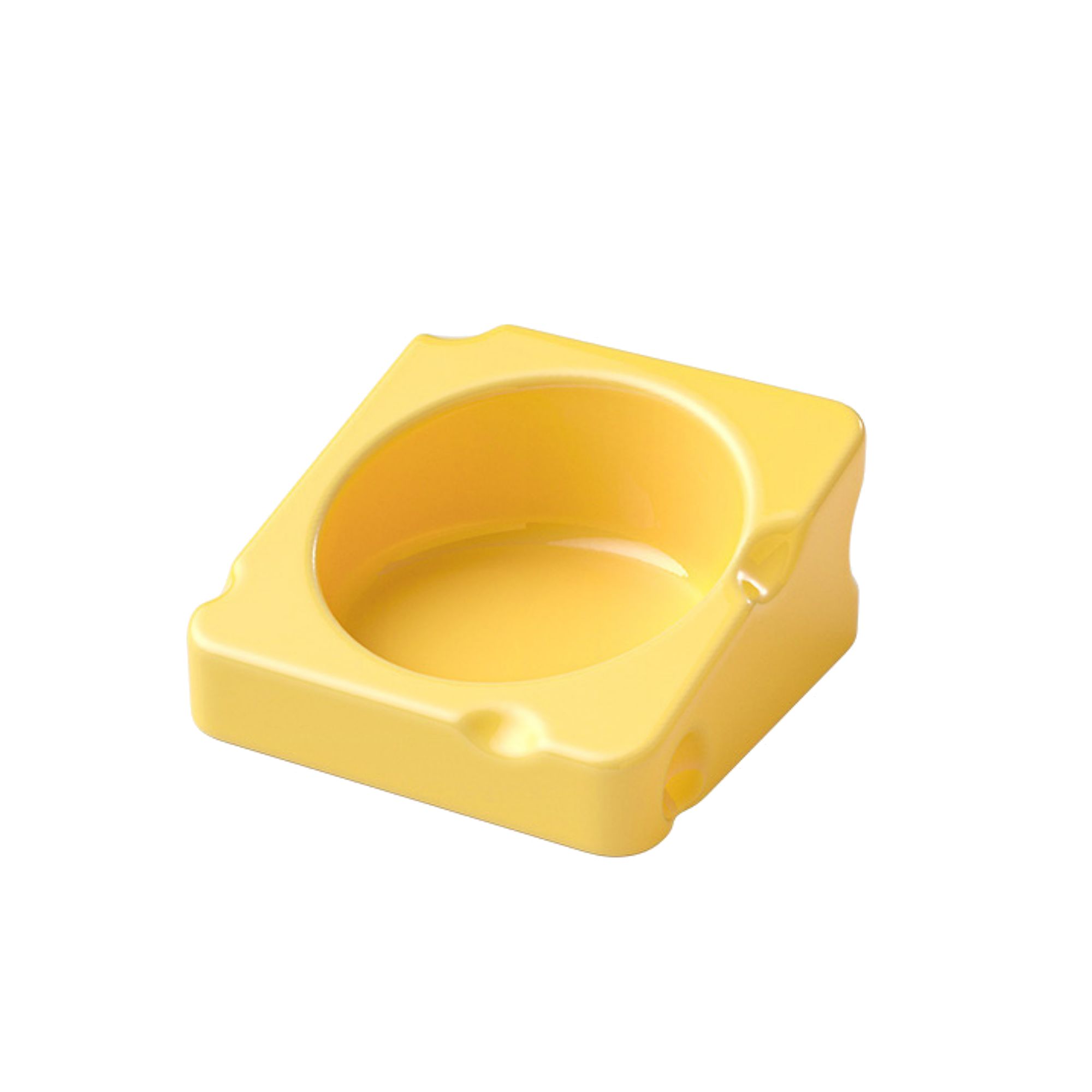 Mini & Moe Mini and Moe Ceramic Cheese Bowl Hamster and Small Pet Treat Bowl in Yellow | PetSmart