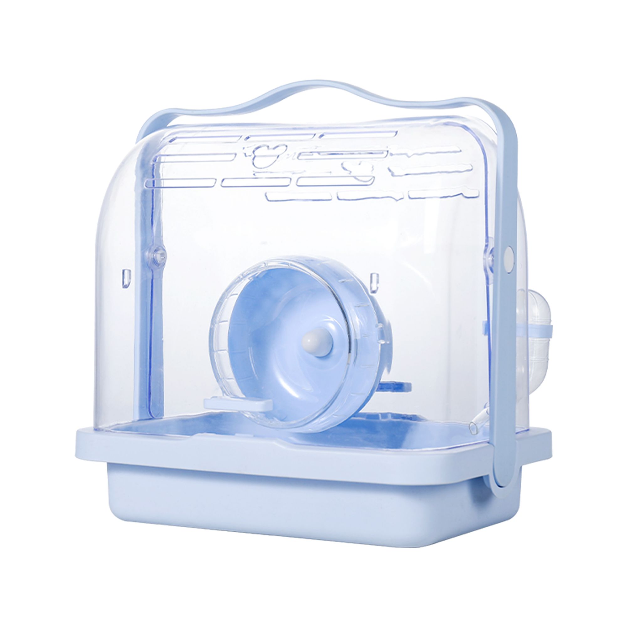 Mini & Moe Mini and Moe Travel Case - Crystal Blue in Baby Blue | PetSmart