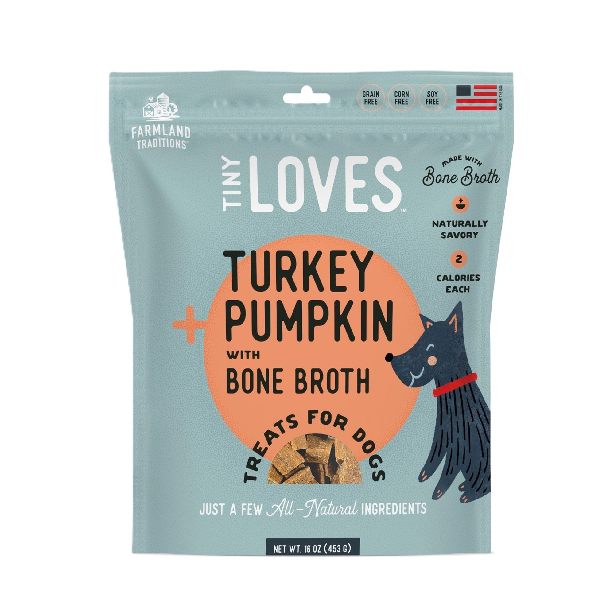 Farmland Traditions - Tiny Loves Turkey and Pumpkin with Bone Broth - 32oz, size: 2 lbs | PetSmart