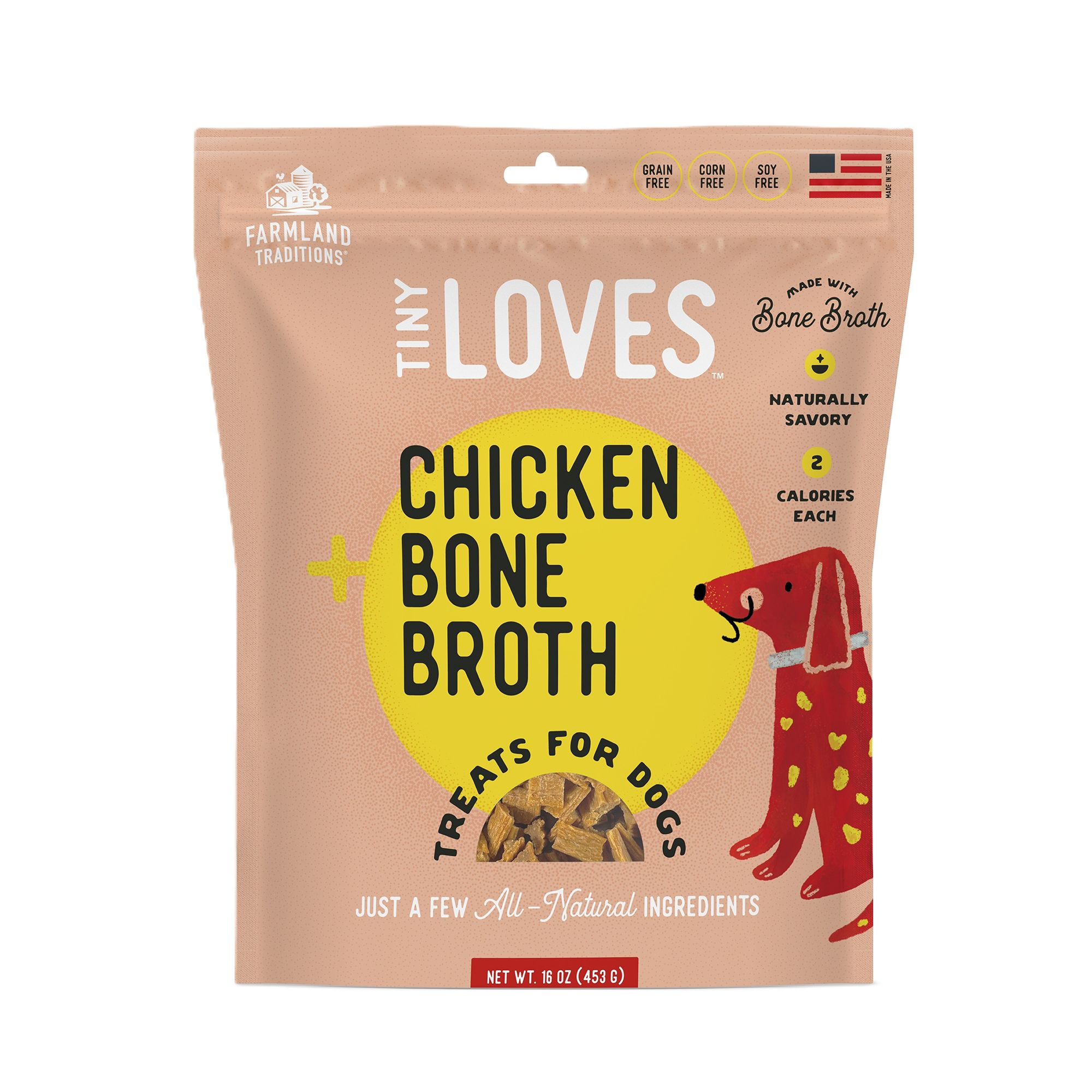Farmland Traditions - Tiny Loves Chicken with Bone Broth - 32oz, size: 2 lbs | PetSmart