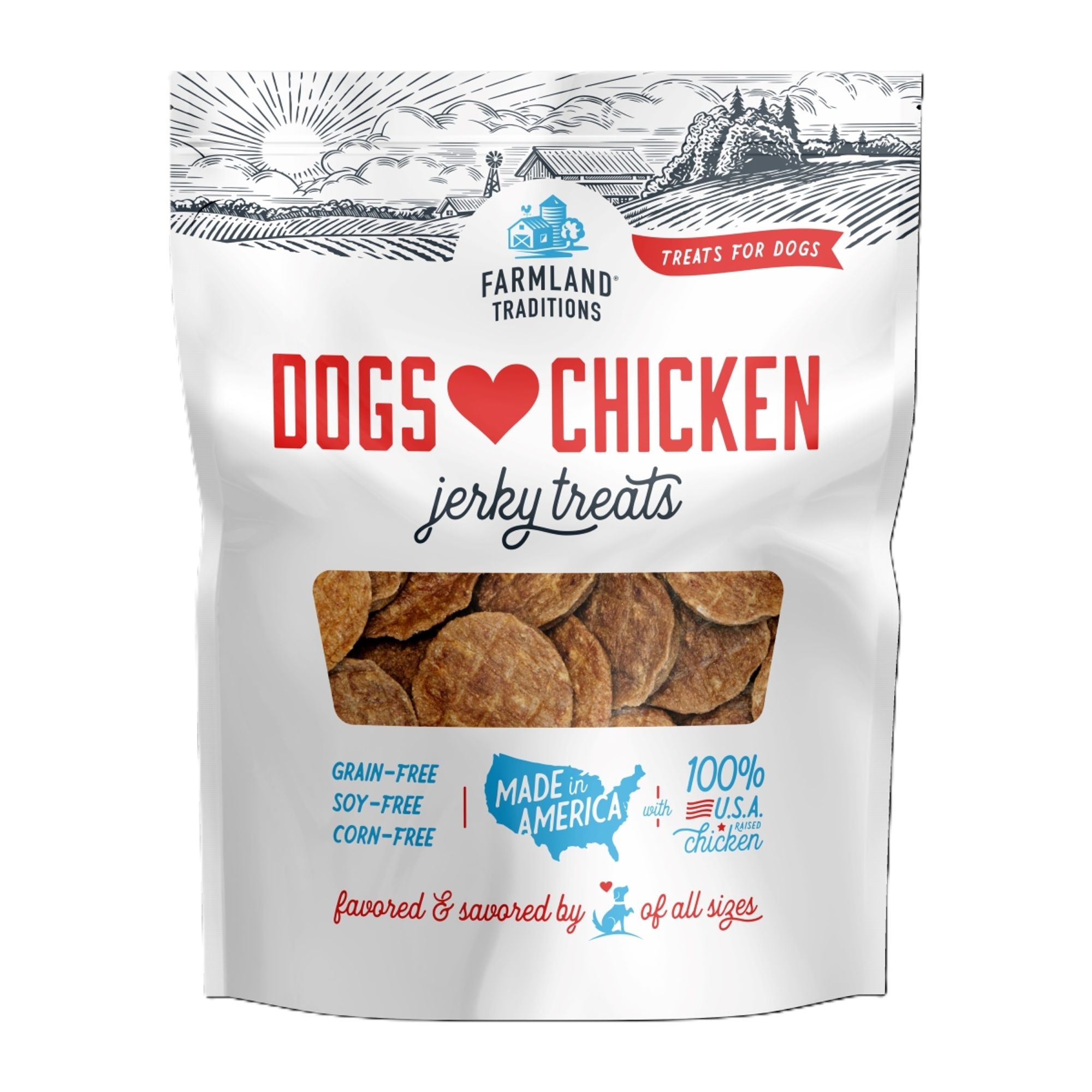 Farmland Traditions - Dogs Love Chicken Jerky Treats 32oz, size: 2 lbs | PetSmart