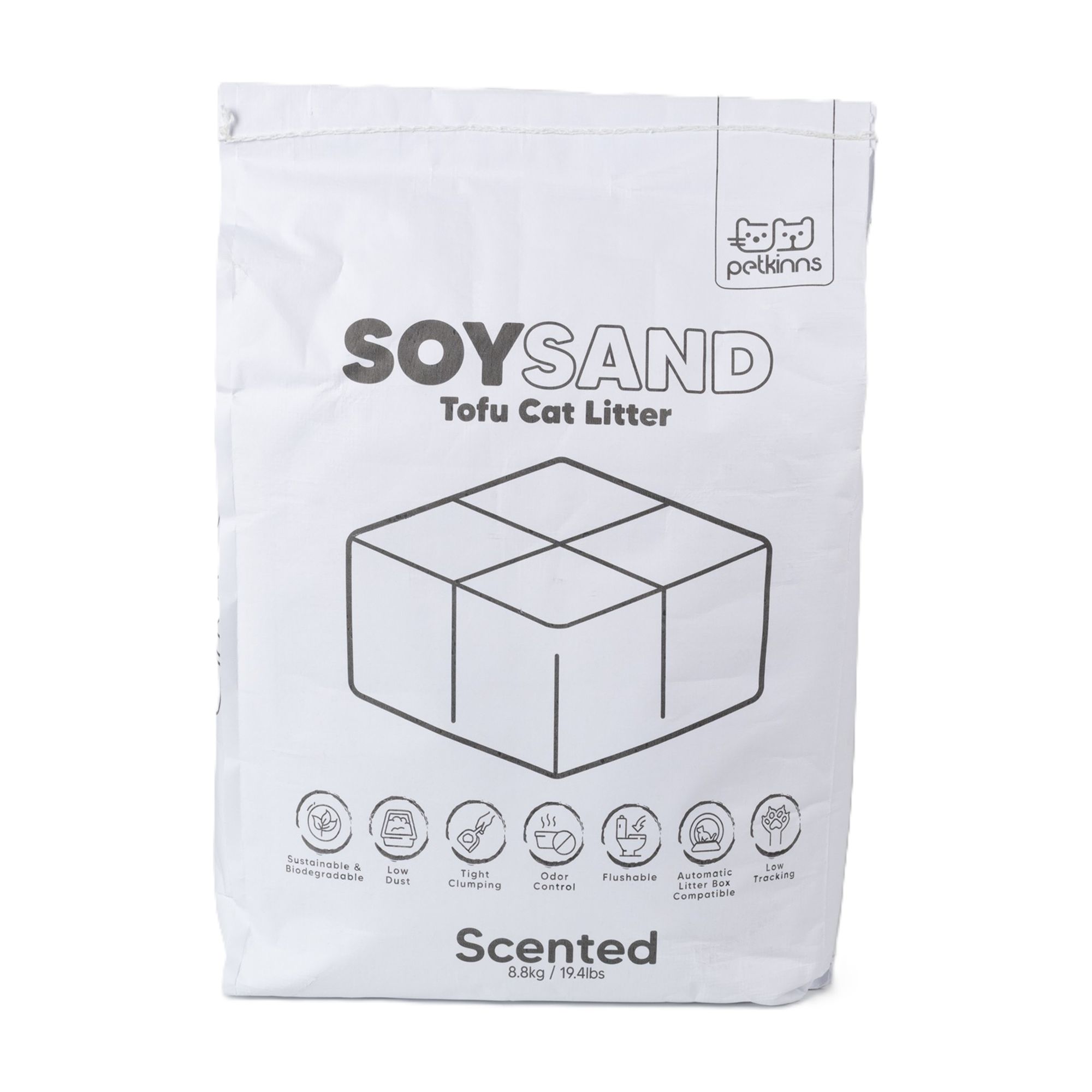 SOYSAND Tofu Cat Litter - Scented, biodegradable, clumping - 19.4 lbs, size: 19 lbs | PetSmart
