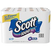 Scott 1,000-Sheet 1-Ply Bathroom Tissue, 36 pk.