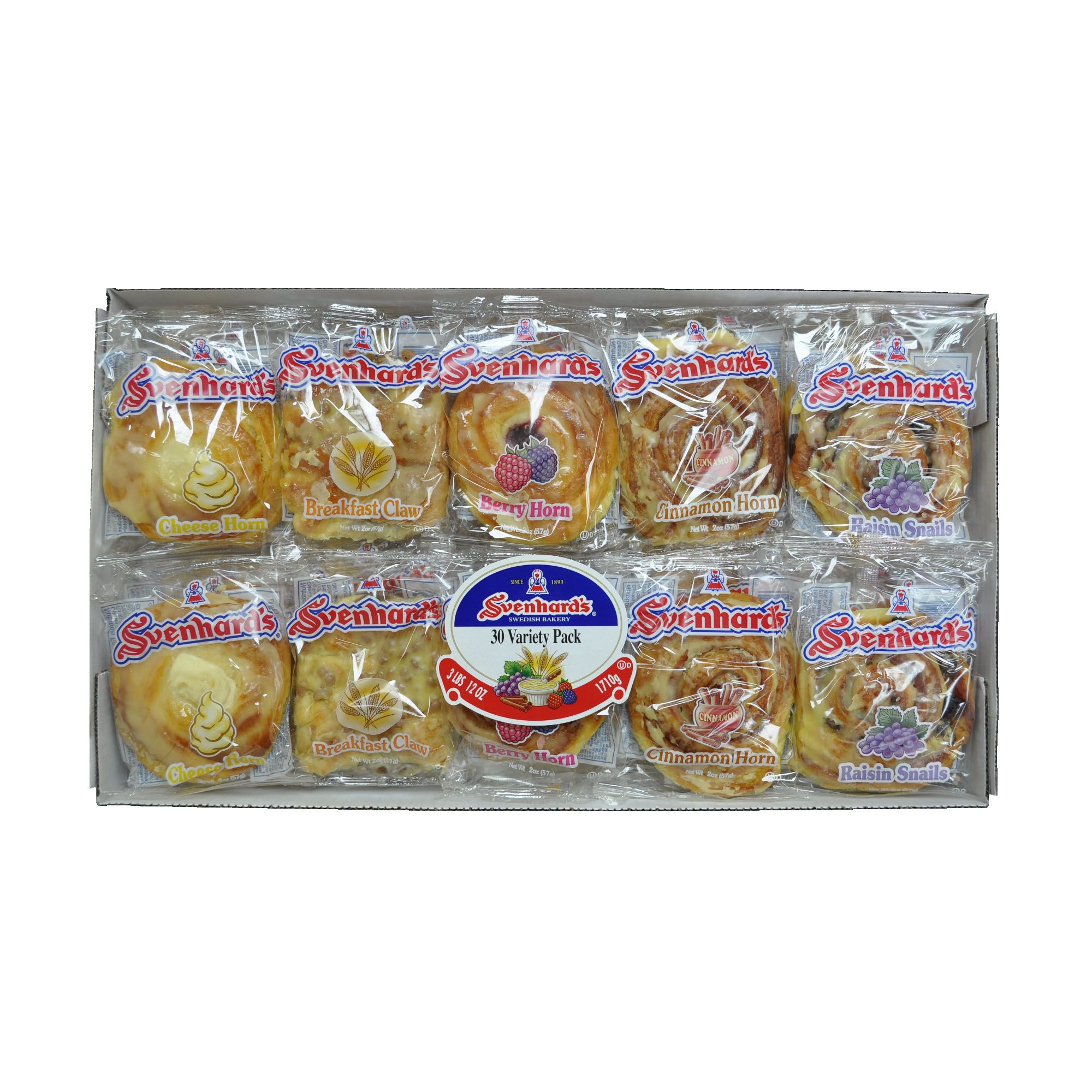 Svenhard's Swedish Bakery Variety Pack, 30 ct./2 oz.