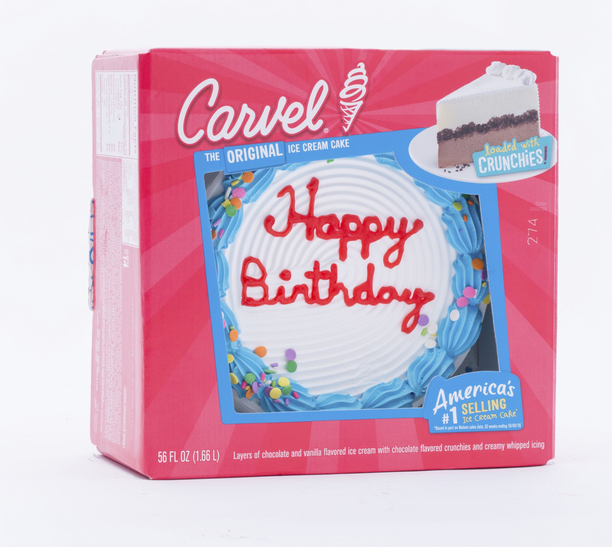 Carvel Ice Cream Birthday Cake, 56 fl. oz.