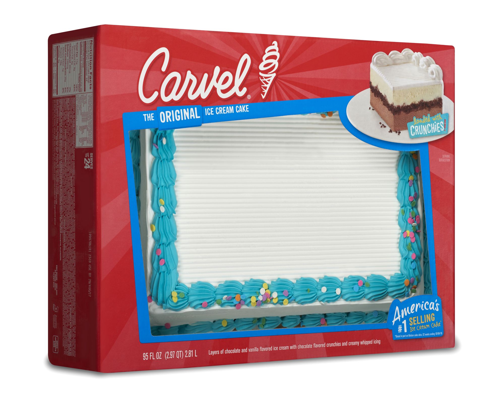 Carvel Party Ice Cream Cake, 95 fl. oz.