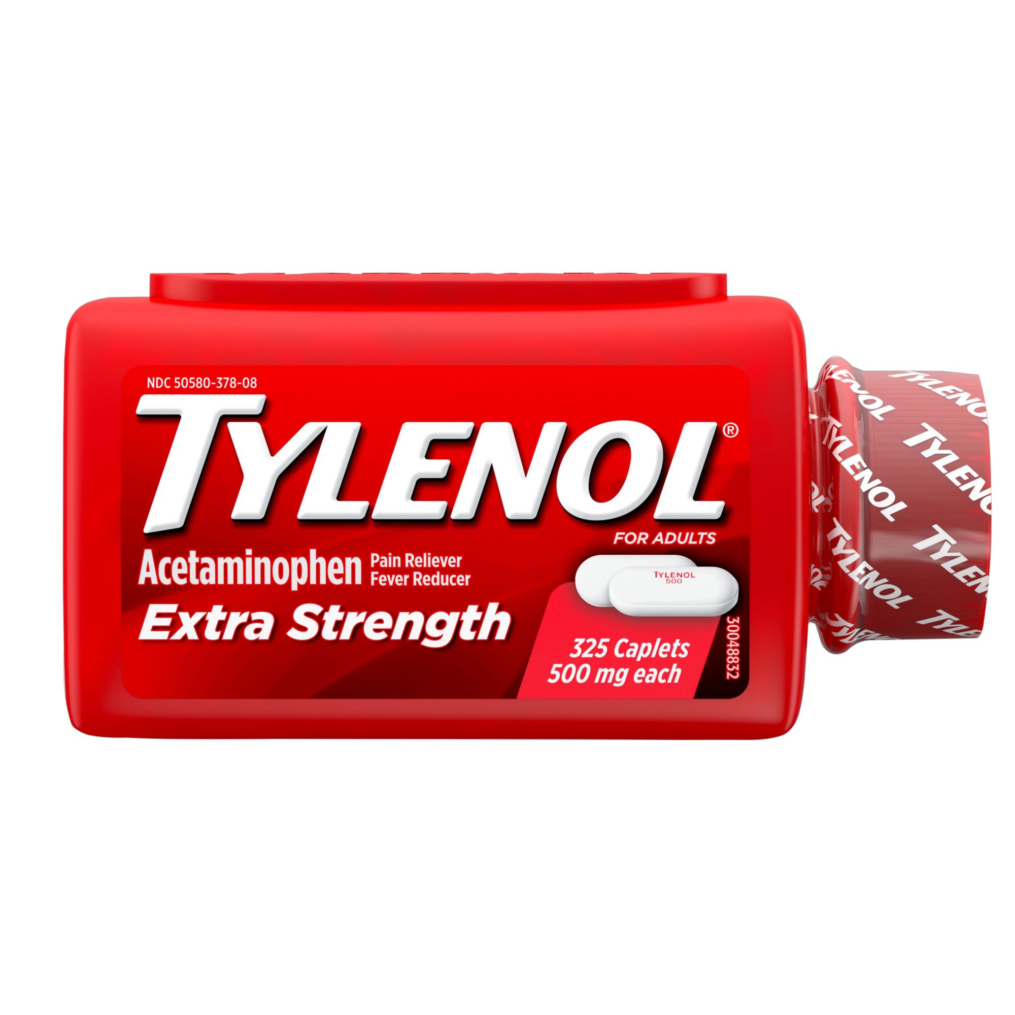 Tylenol Extra Strength 500 mg Caplets Fever Reducer and Pain Reliever, 325 ct.