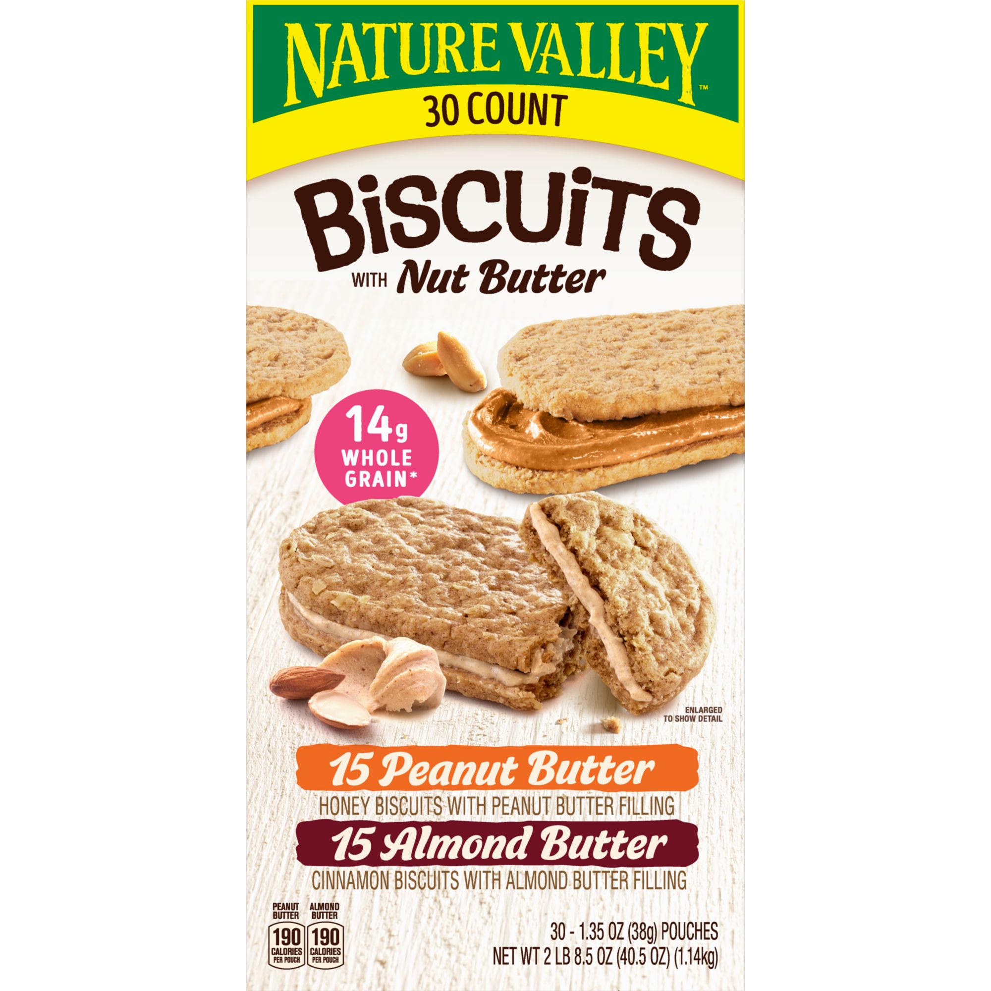 Nature Valley Biscuits Variety Pack, 30 ct./1.35 oz.