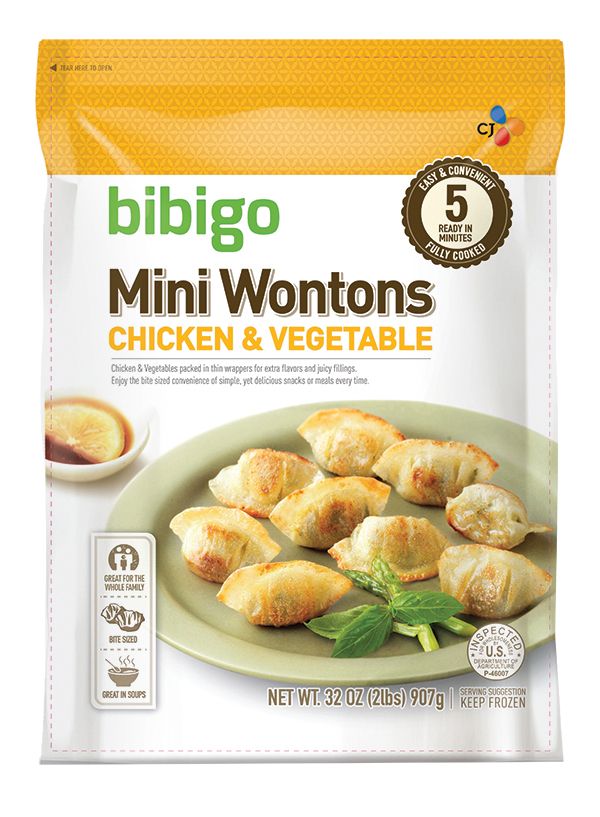 Bibigo Chicken & Vegetable Mini Wontons, 32 oz.