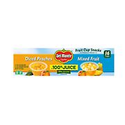 Del Monte Diced Peaches and Mixed Fruit Cups, 16 pk./4 oz.