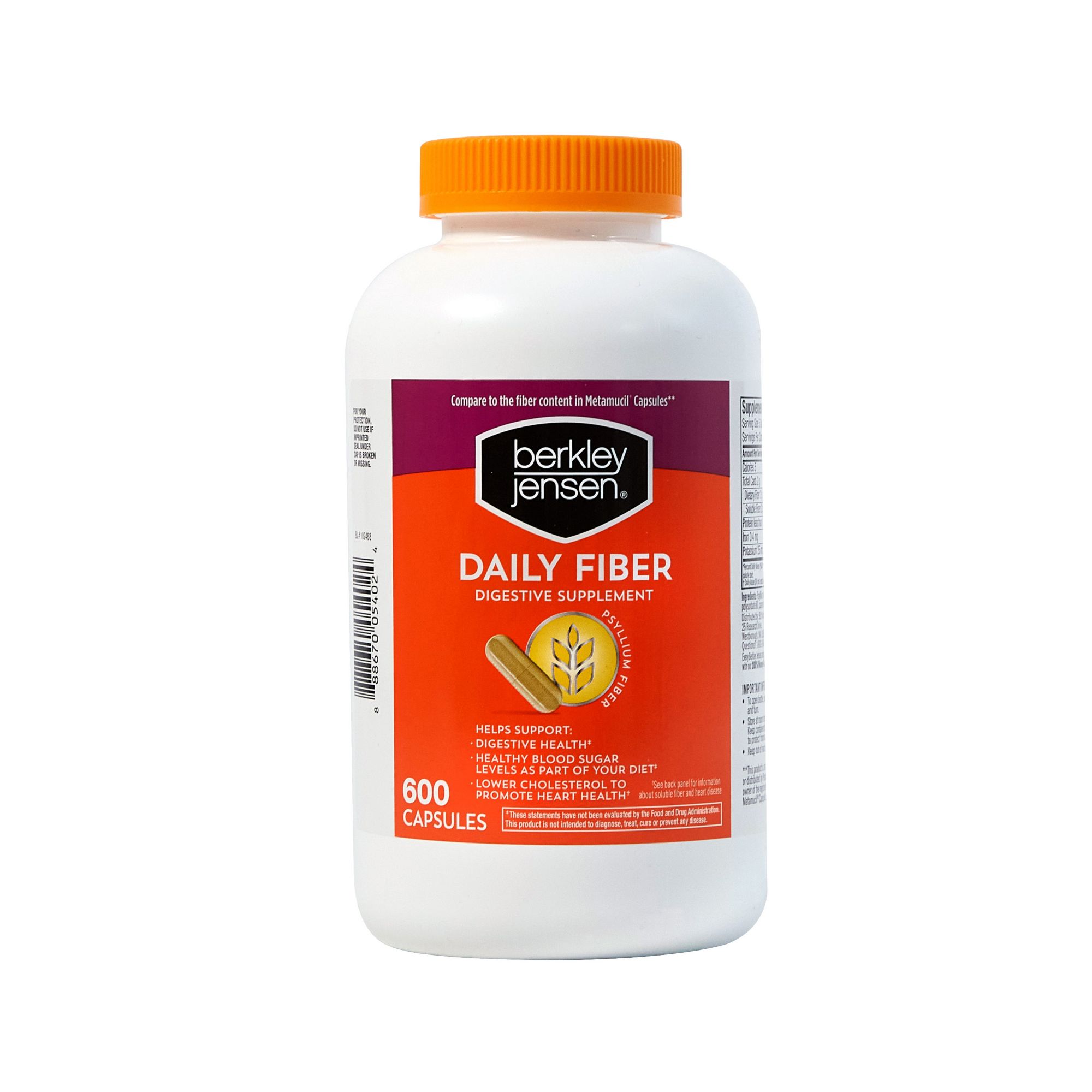 Berkley Jensen Natural Fiber Capsules, 600 ct.