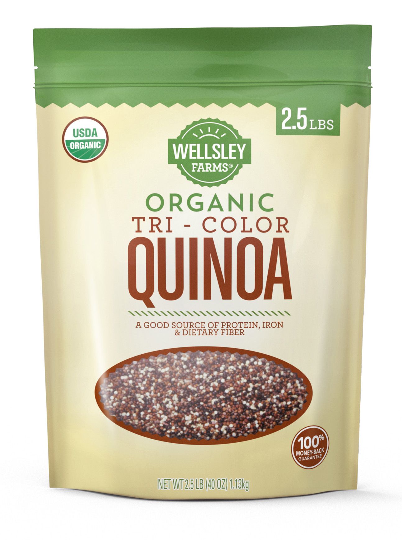 Wellsley Farms Organic Tri-Color Quinoa, 2.5 lbs.