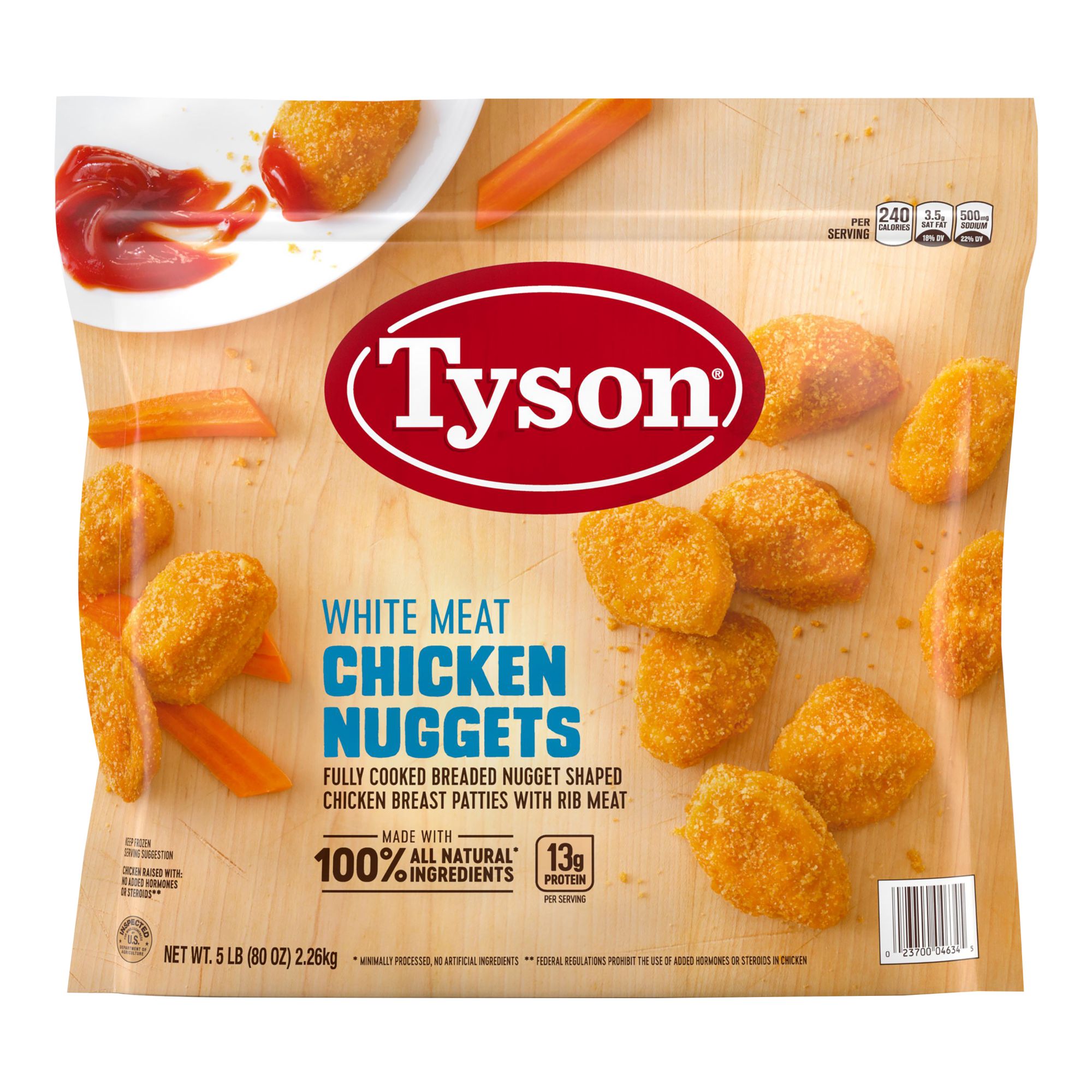 Tyson Frozen Raw Lightly Breaded Chicken Breast Tenderlions, 32 oz