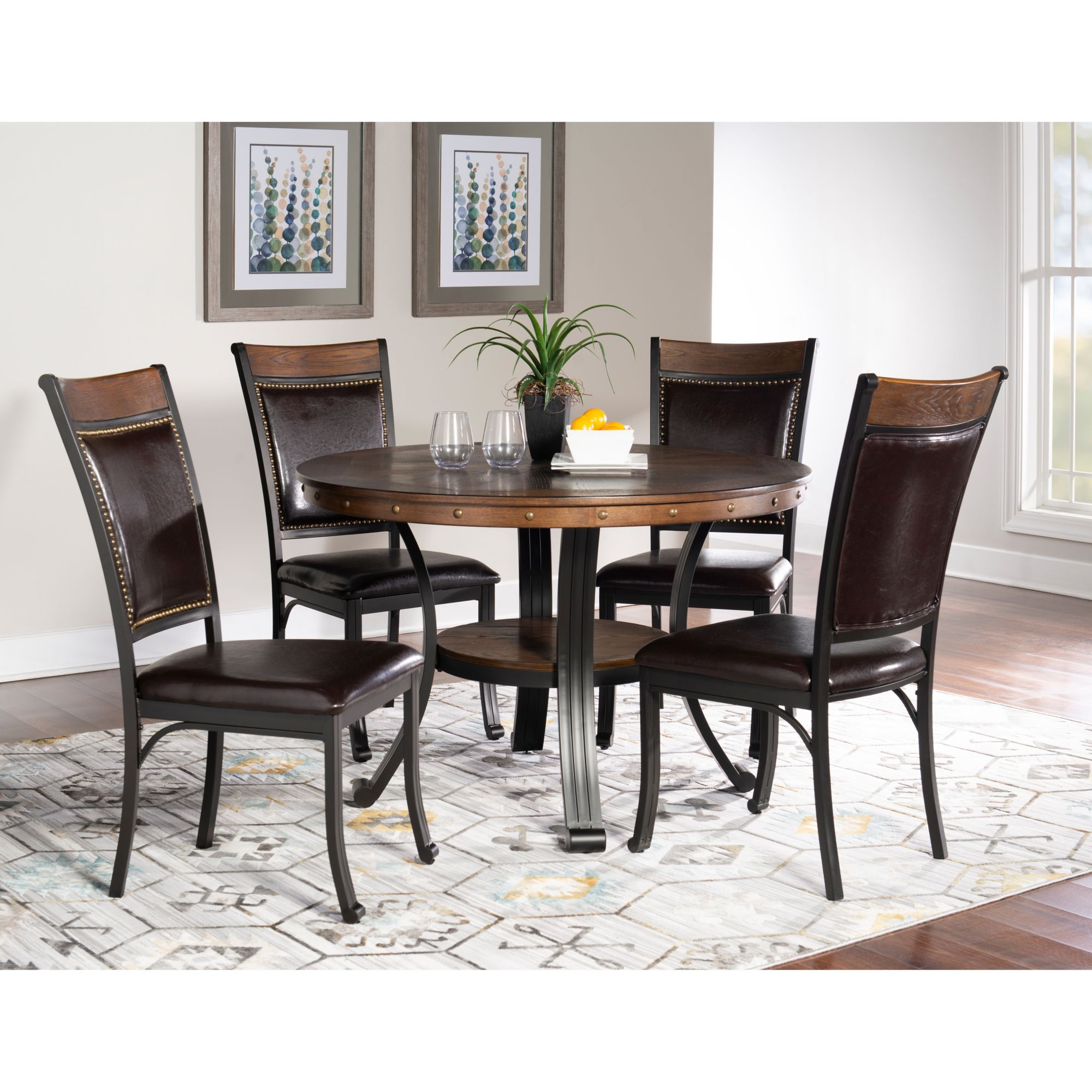 W. Trends 7 Piece Modern Farmhouse Dining Set