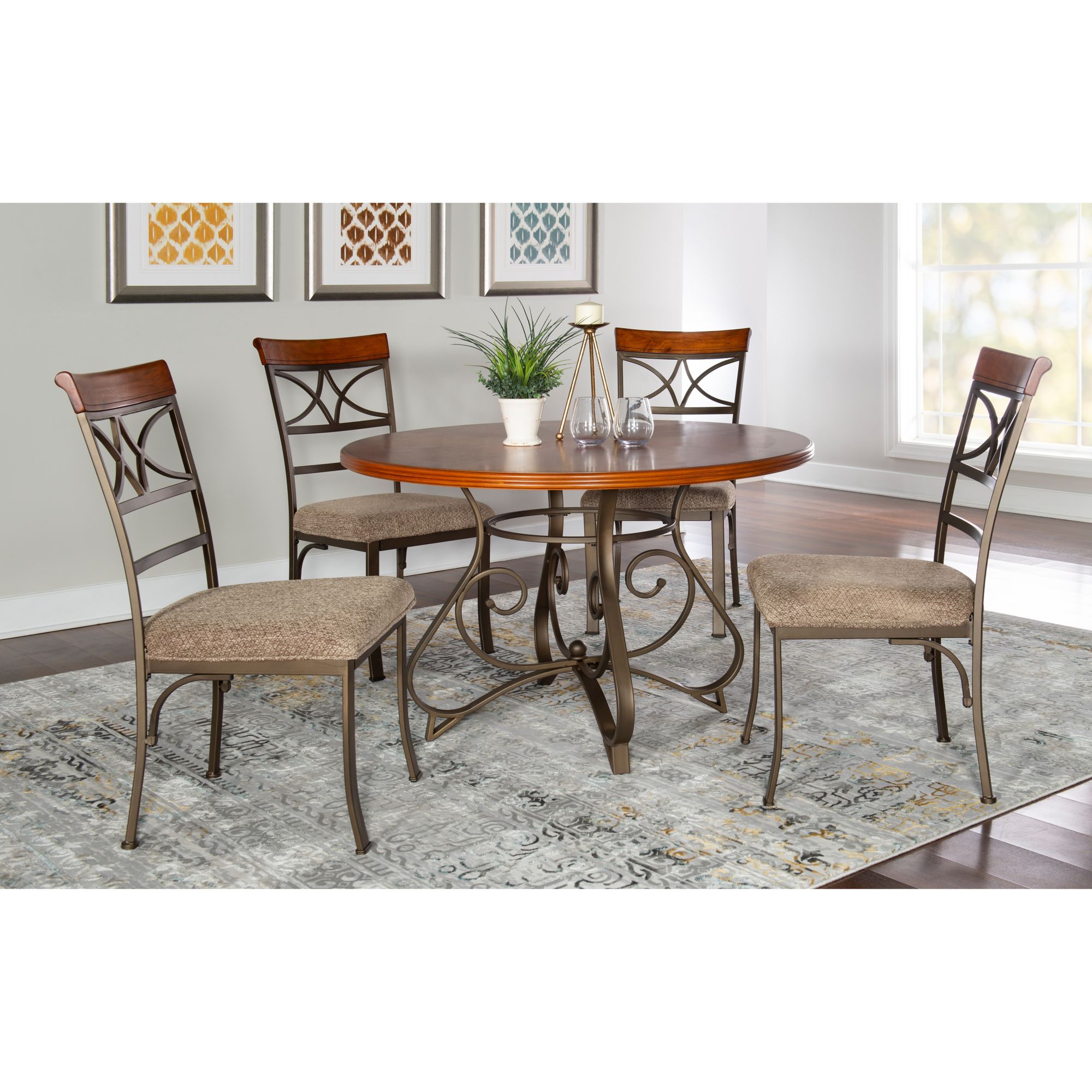 Powell Hamilton 5-Pc. Dining Set - Medium Cherry