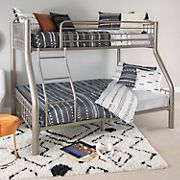 Powell Twin-over-Full Bunk Bed - Pewter