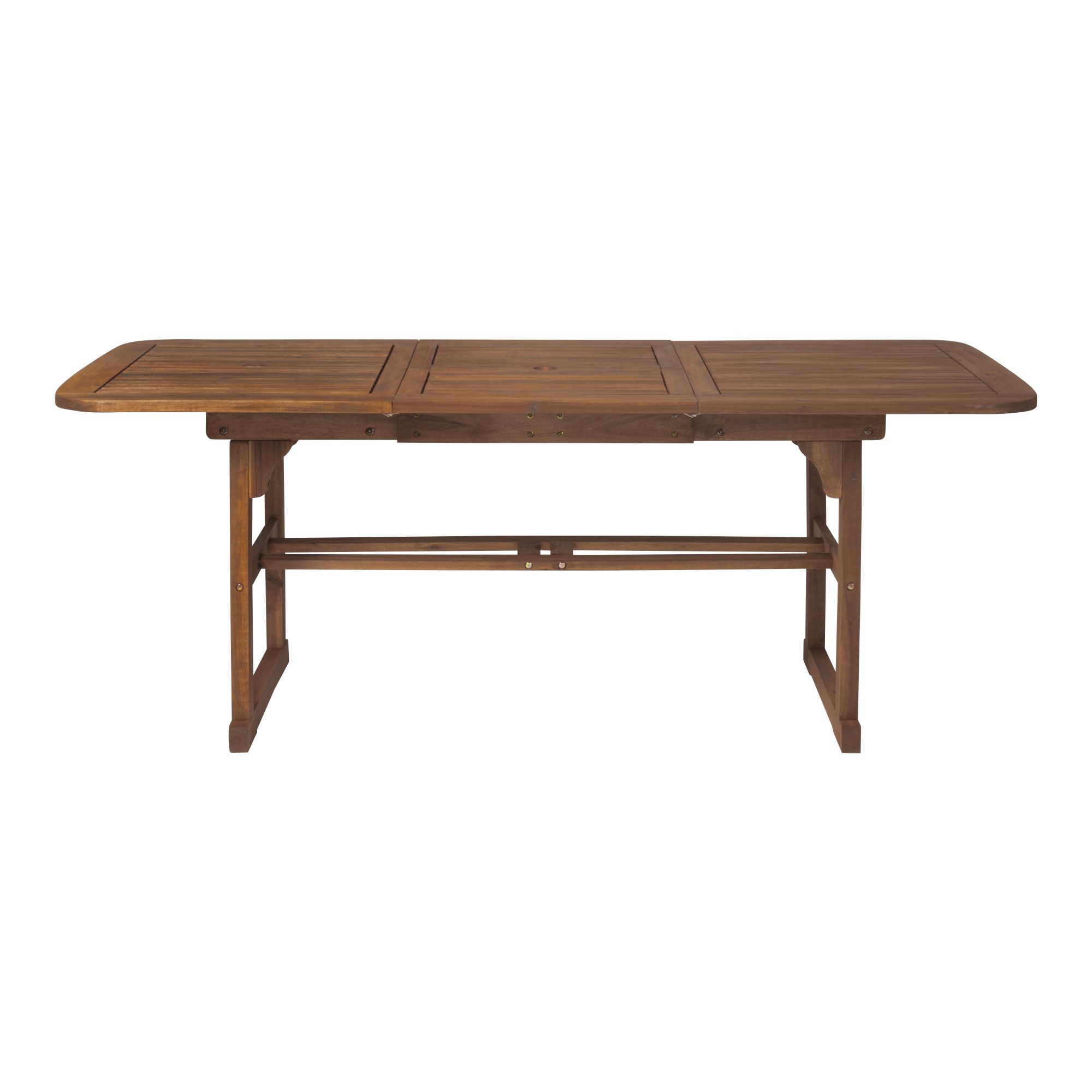 W. Trends Outdoor Hunter Acacia Wood Dining Table - Dark Brown