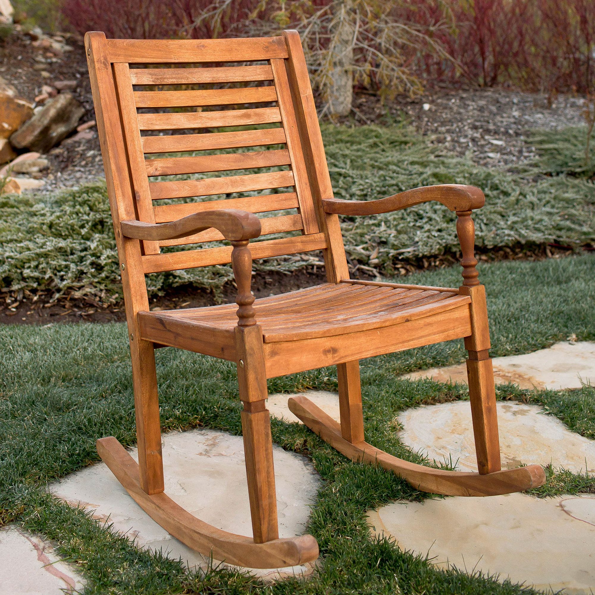 W Trends Acacia Wood Patio Chair Brown Bjs Wholesale Club