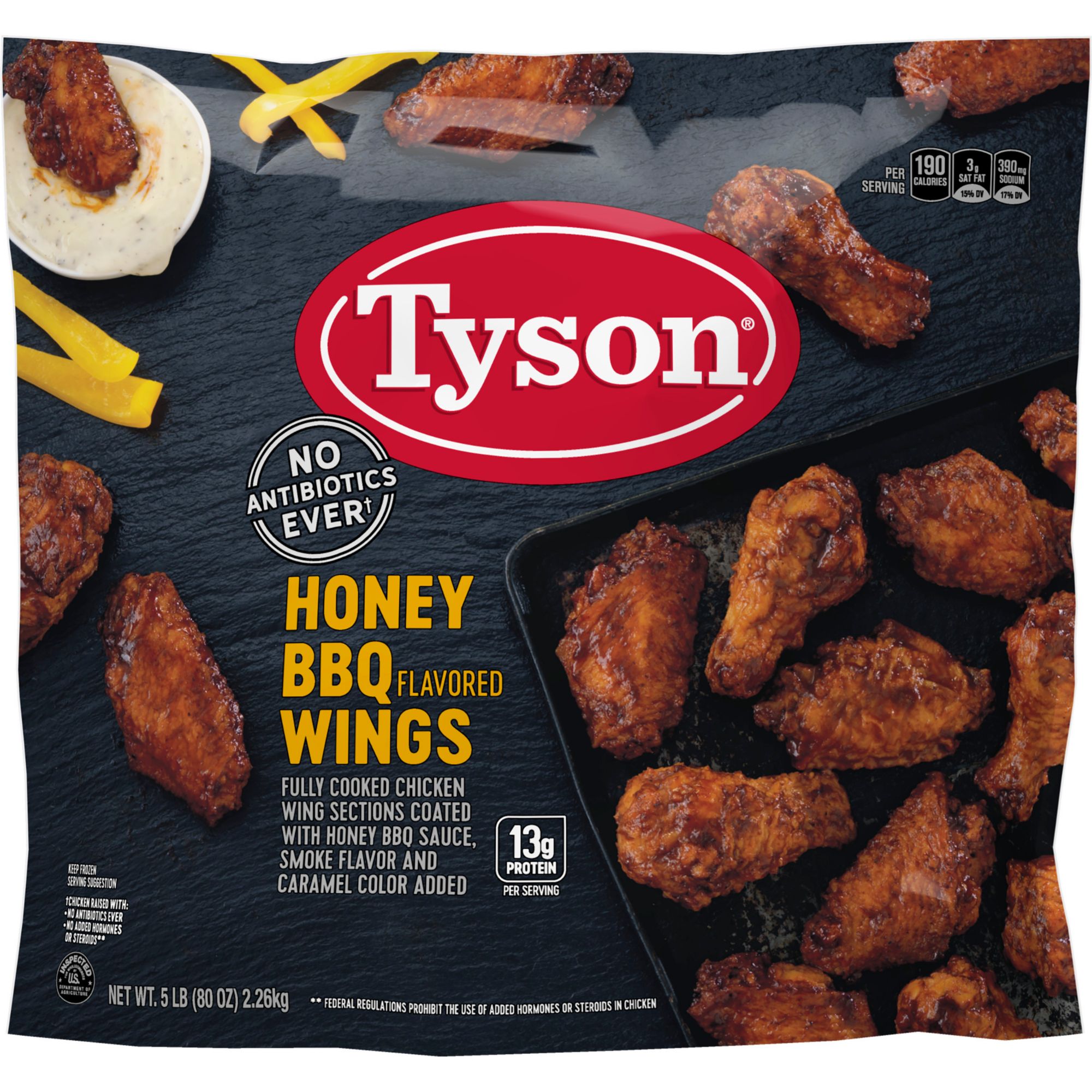 Tyson Frozen Chicken Wing Sections, 10 lbs.