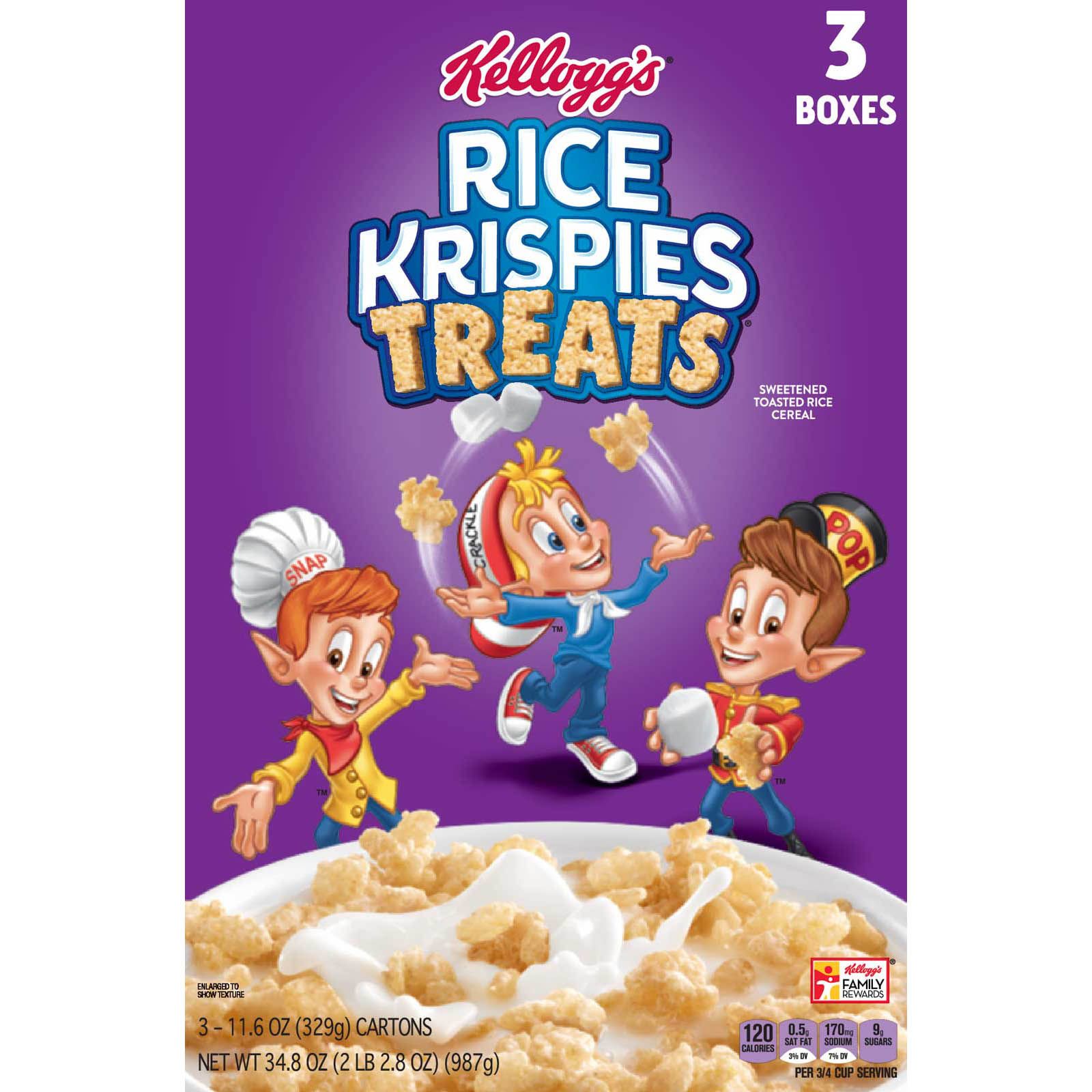 Kellogg's Frosted Krispies Cold Breakfast Cereal, Original, Oz ...