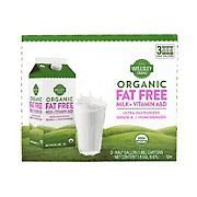 Wellsley Farms Organic Fat-Free Milk, 3 pk./64 oz.