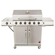 Char-Broil Performance Series 6-Burner Gas Grill with Stainless Steel Cabinet and Soft Cover