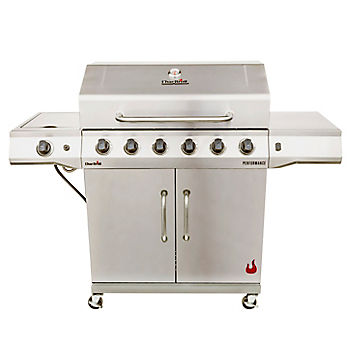 Char-Broil Performance Stainless 6 Burner Propane Gas Grill with 1 Side 
