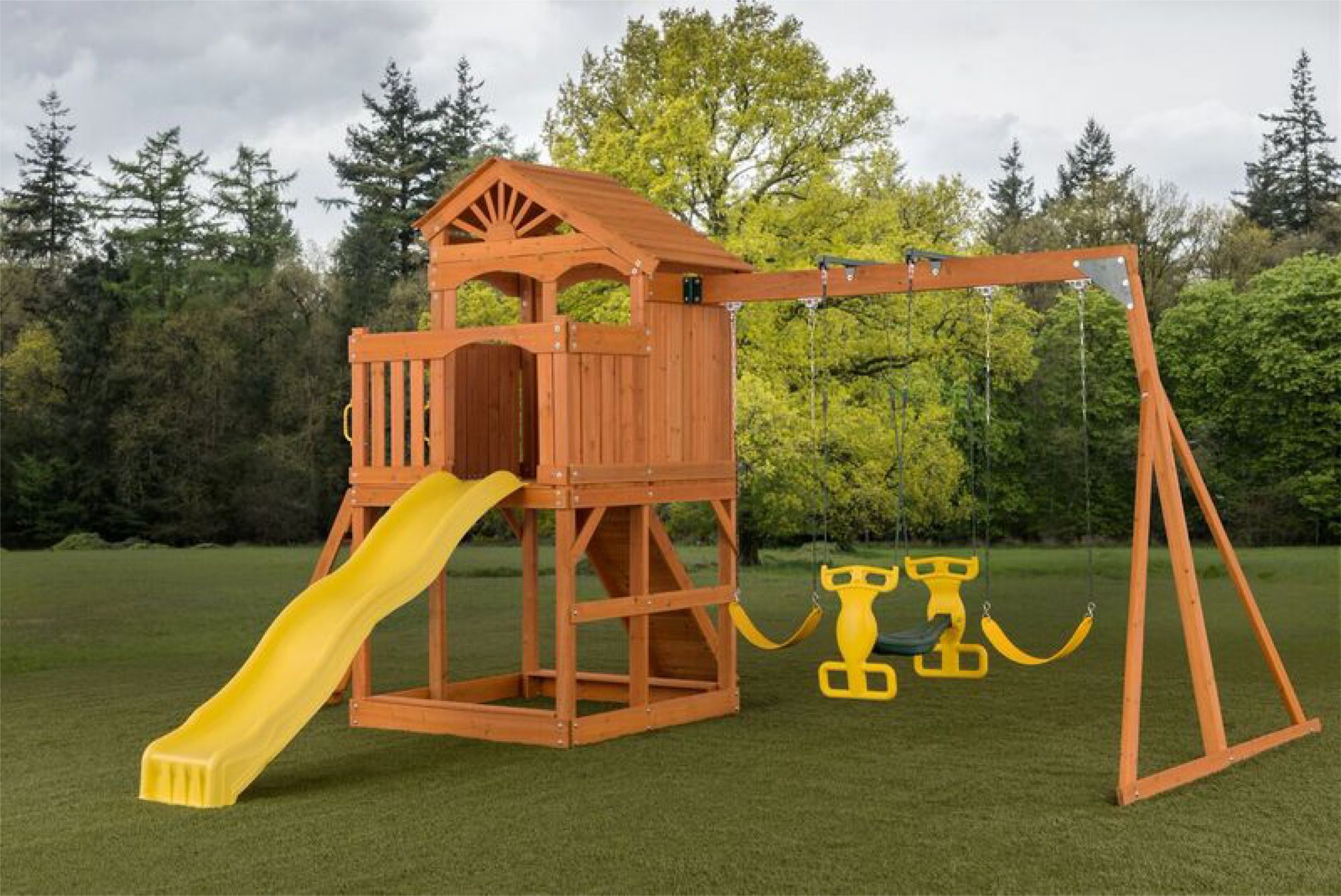 Creative Cedar Designs Timber Valley Wooden Play Set