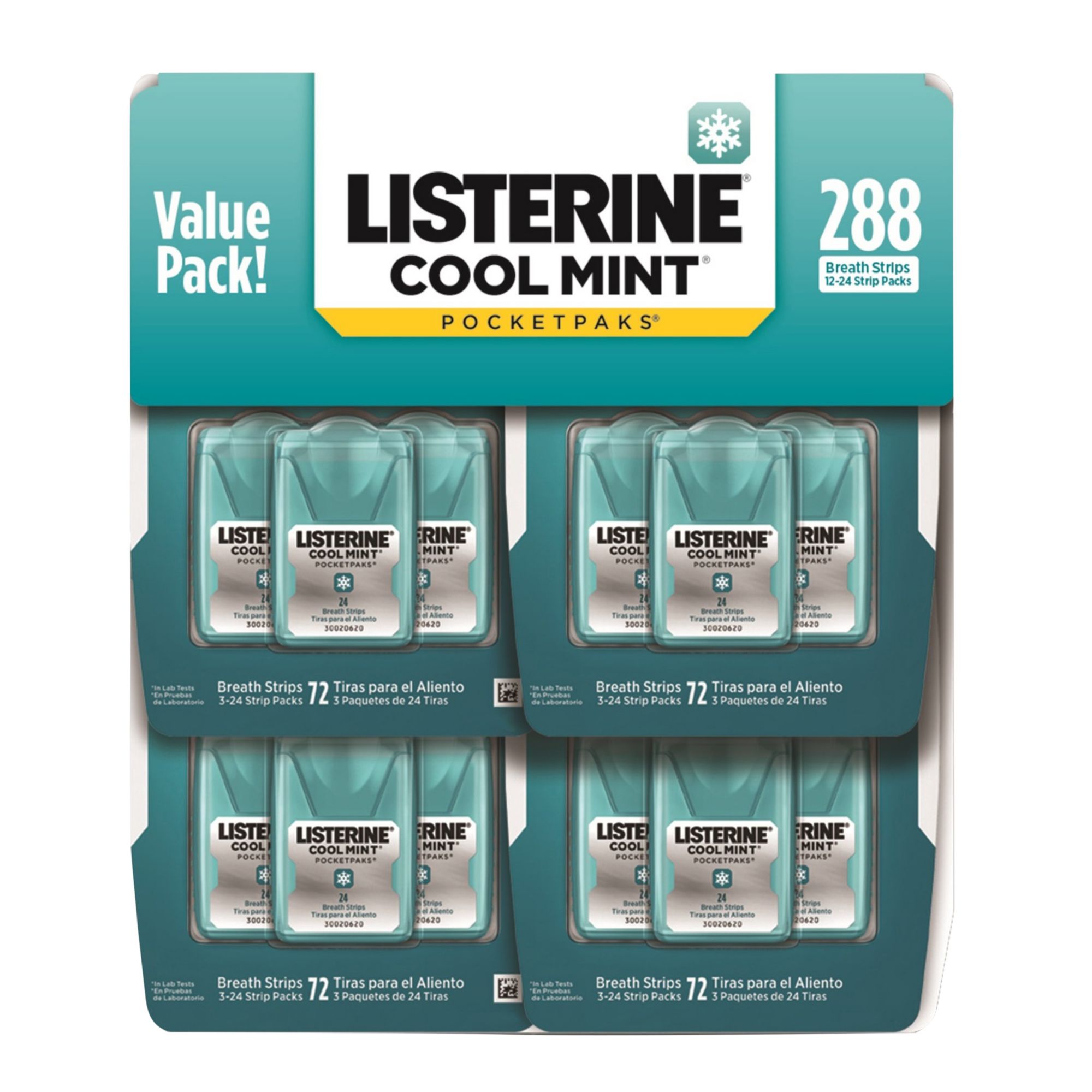Listerine Cool Mint Pocketpaks Breath Strips 12 Pk 24 Ct Bjs Wholesale Club