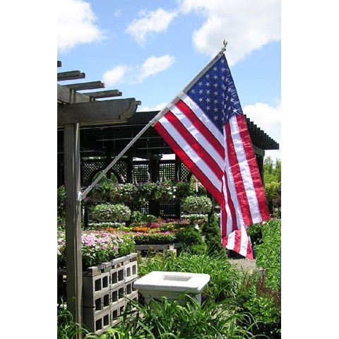 Eagle With American Flag Aluminum Wind Spinner Ready to 