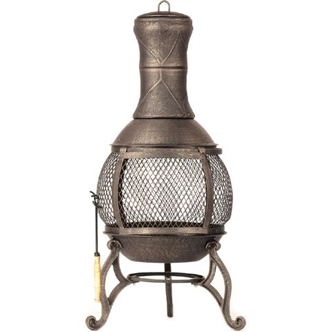 Deckmate Corona Chimenea - Brushed Gold