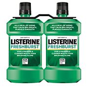 Freshburst Listerine Antiseptic Mouthwash for Bad Breath, 2 pk./1.5L